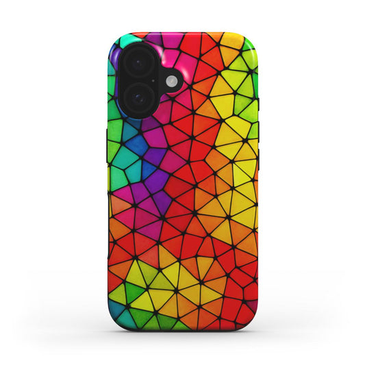 Colorful Glass Stained Design MagSafe Tough Phone Case