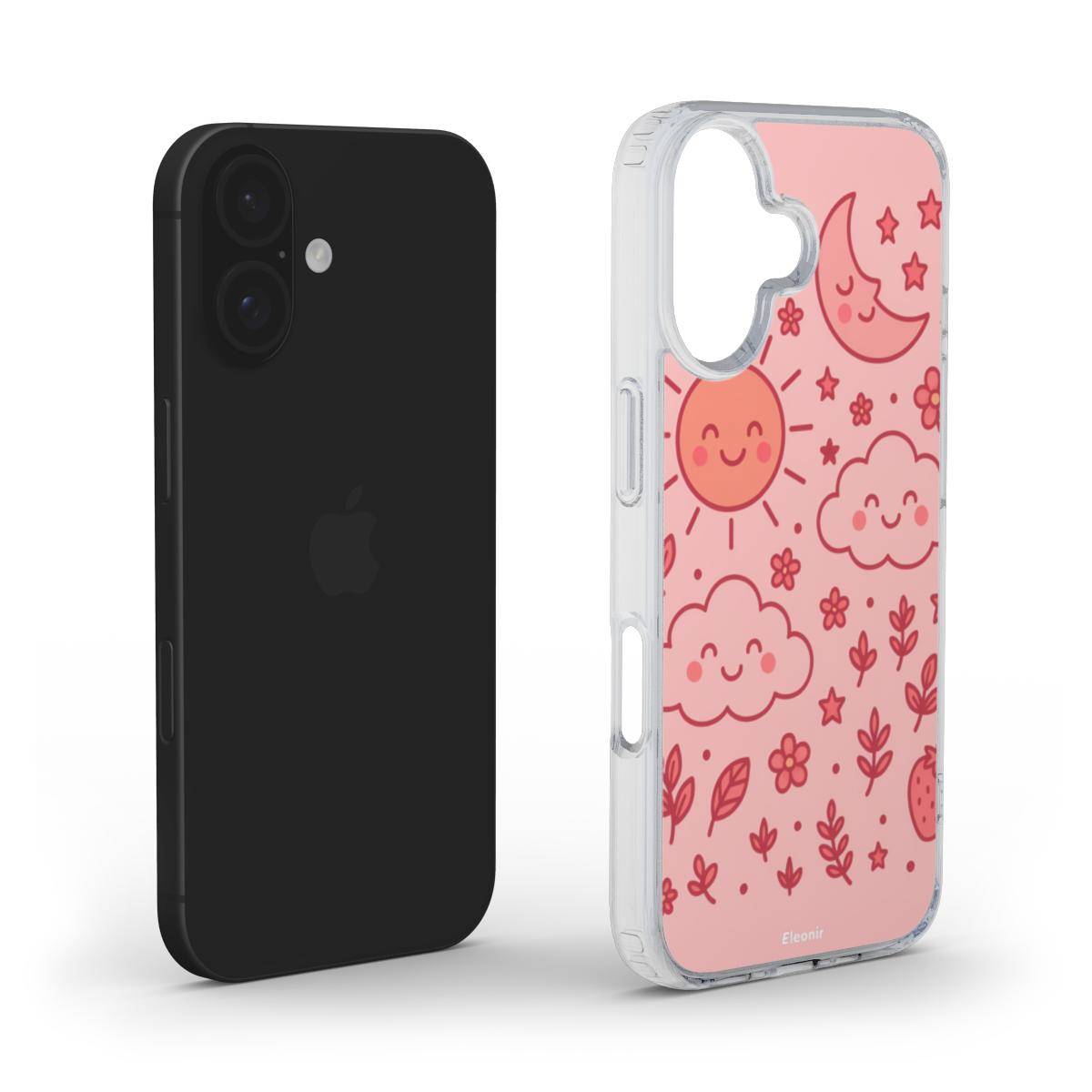 Cute Pink MagSafe Clear Phone Case