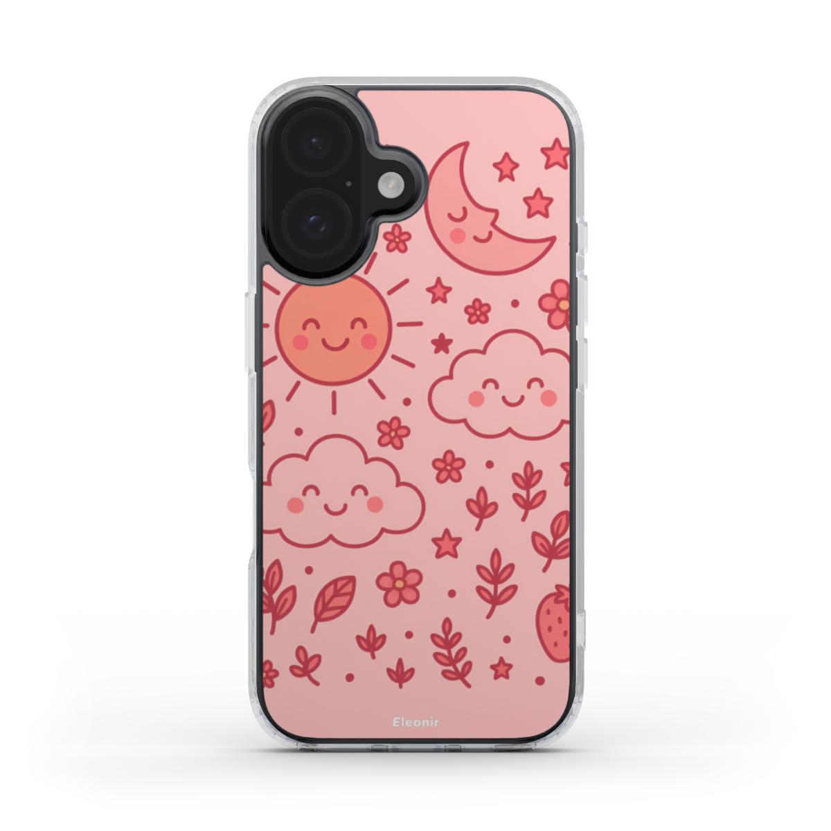 Cute Pink MagSafe Clear Phone Case