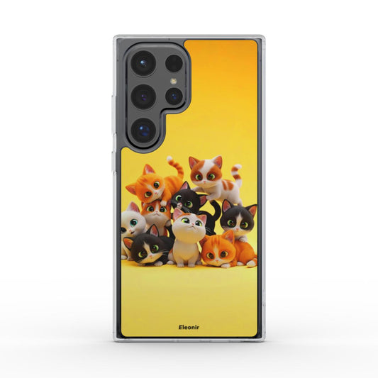 Cute Cats Clear Phone Case