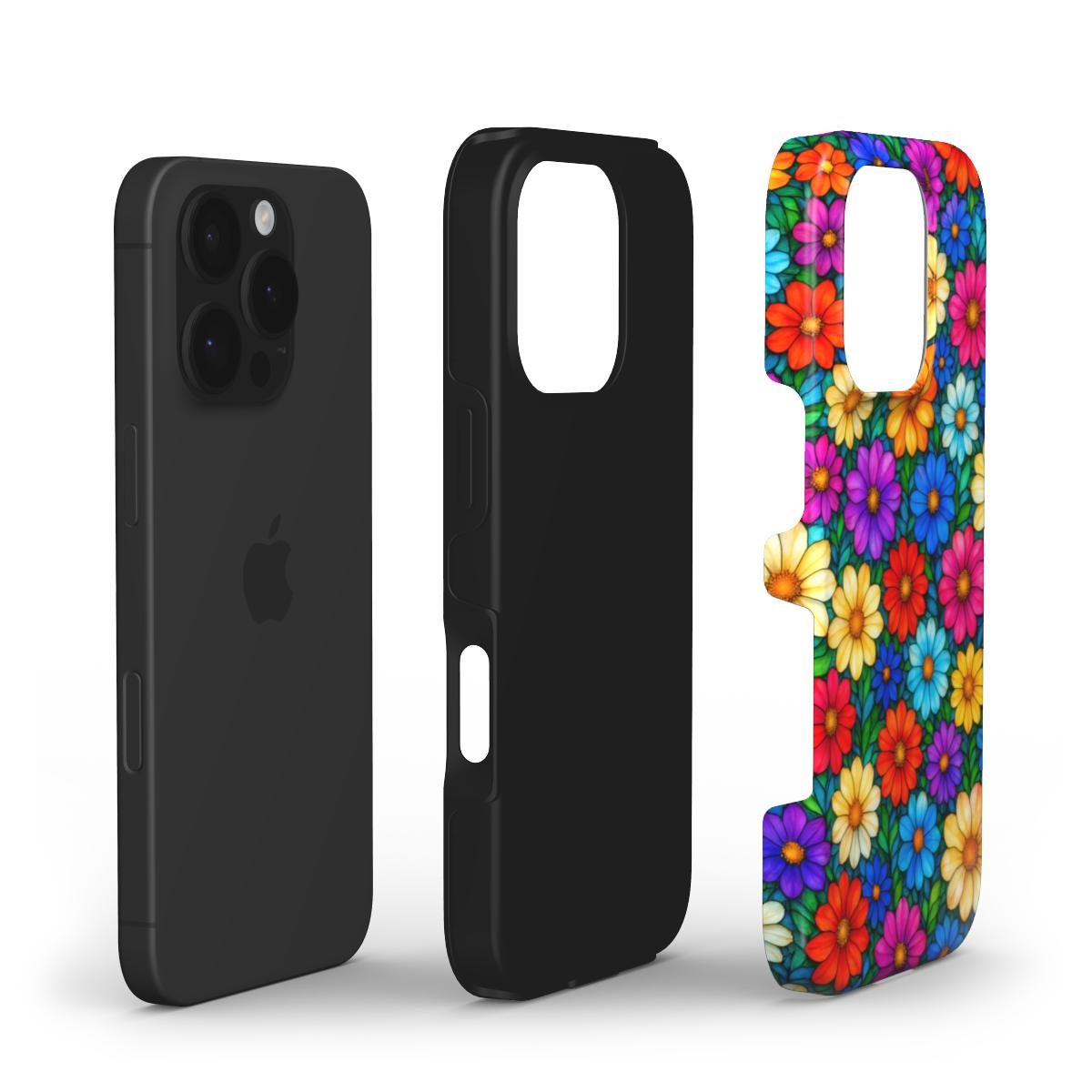 Colorful Flowers Tough Phone Case