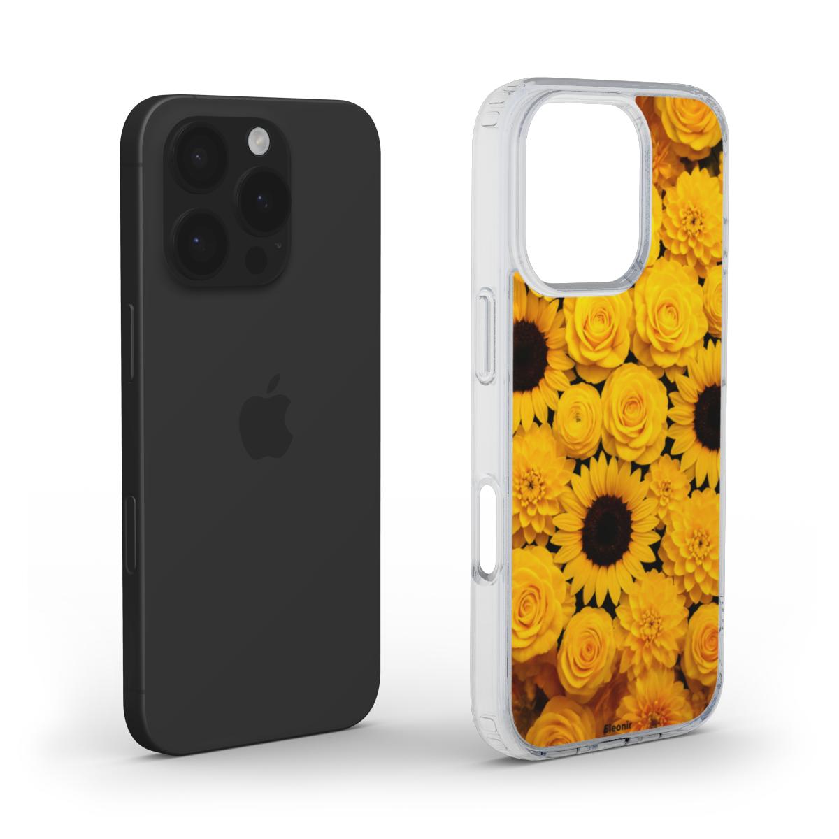 Yellow Flowers MagSafe Clear Phone Case