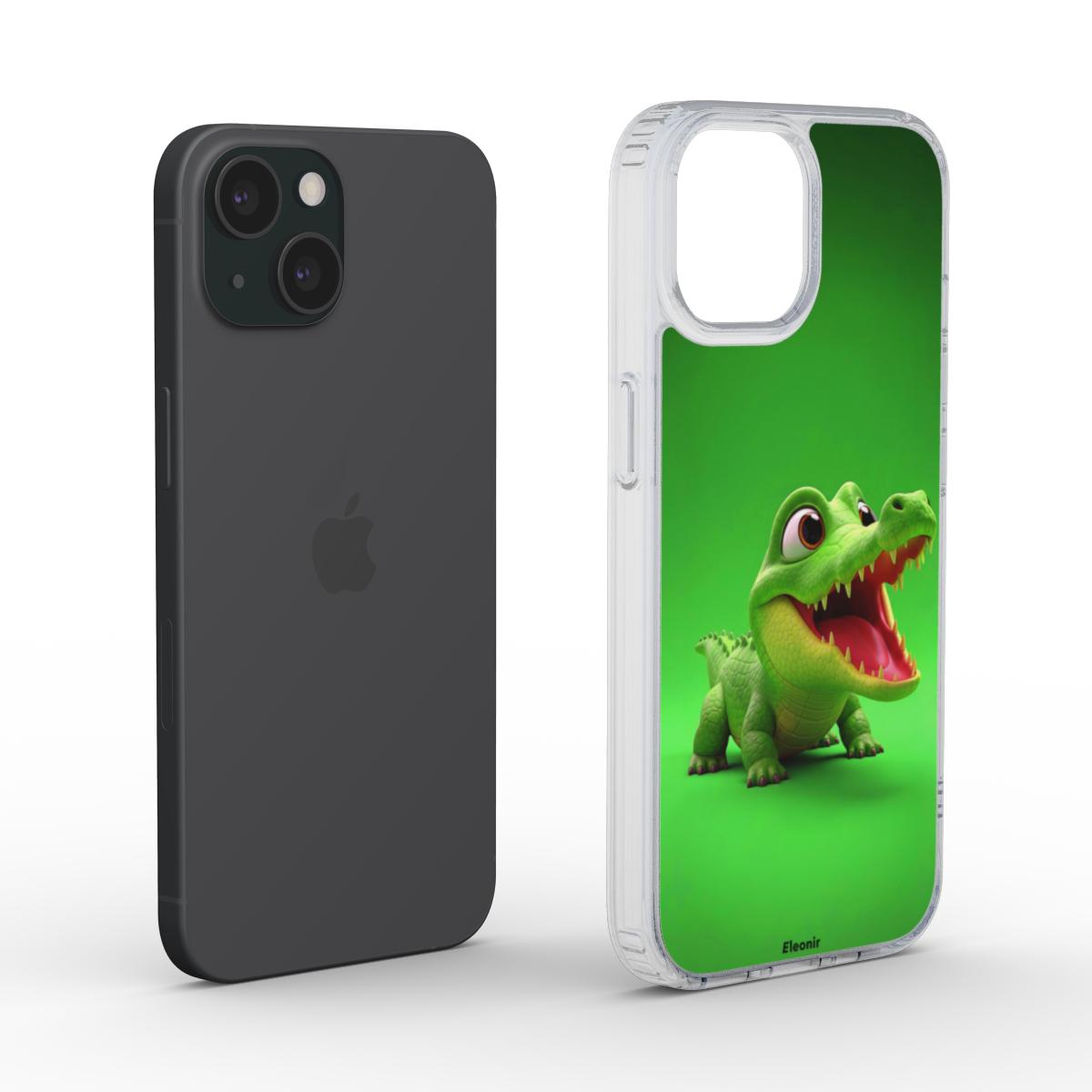 Little Baby Croco MagSafe Clear Phone Case