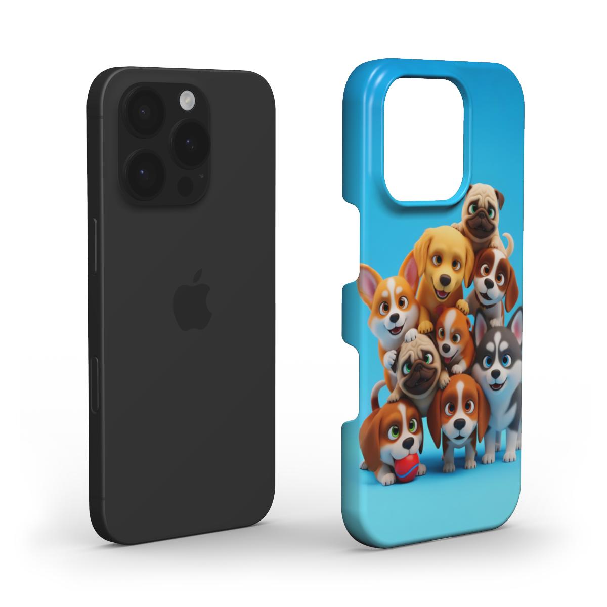 Cute Puppies Snap Phone Case