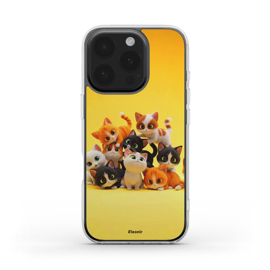 Cute Cats MagSafe Clear Phone Case