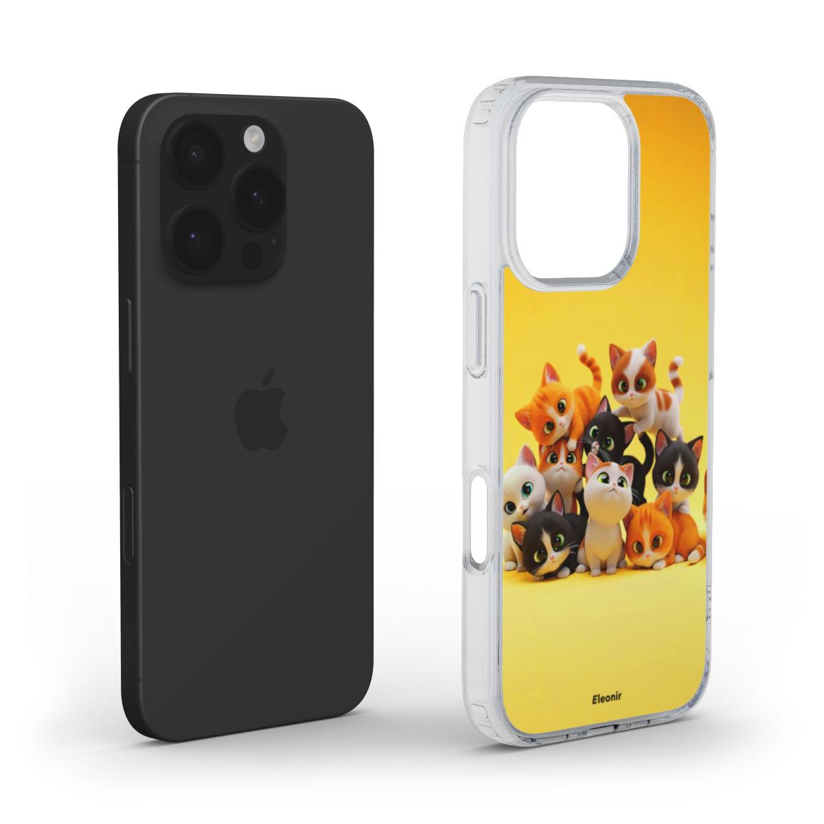 Cute Cats MagSafe Clear Phone Case