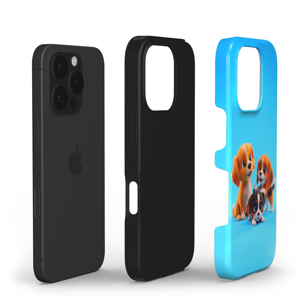 Cute Puppies Tough Phone Case