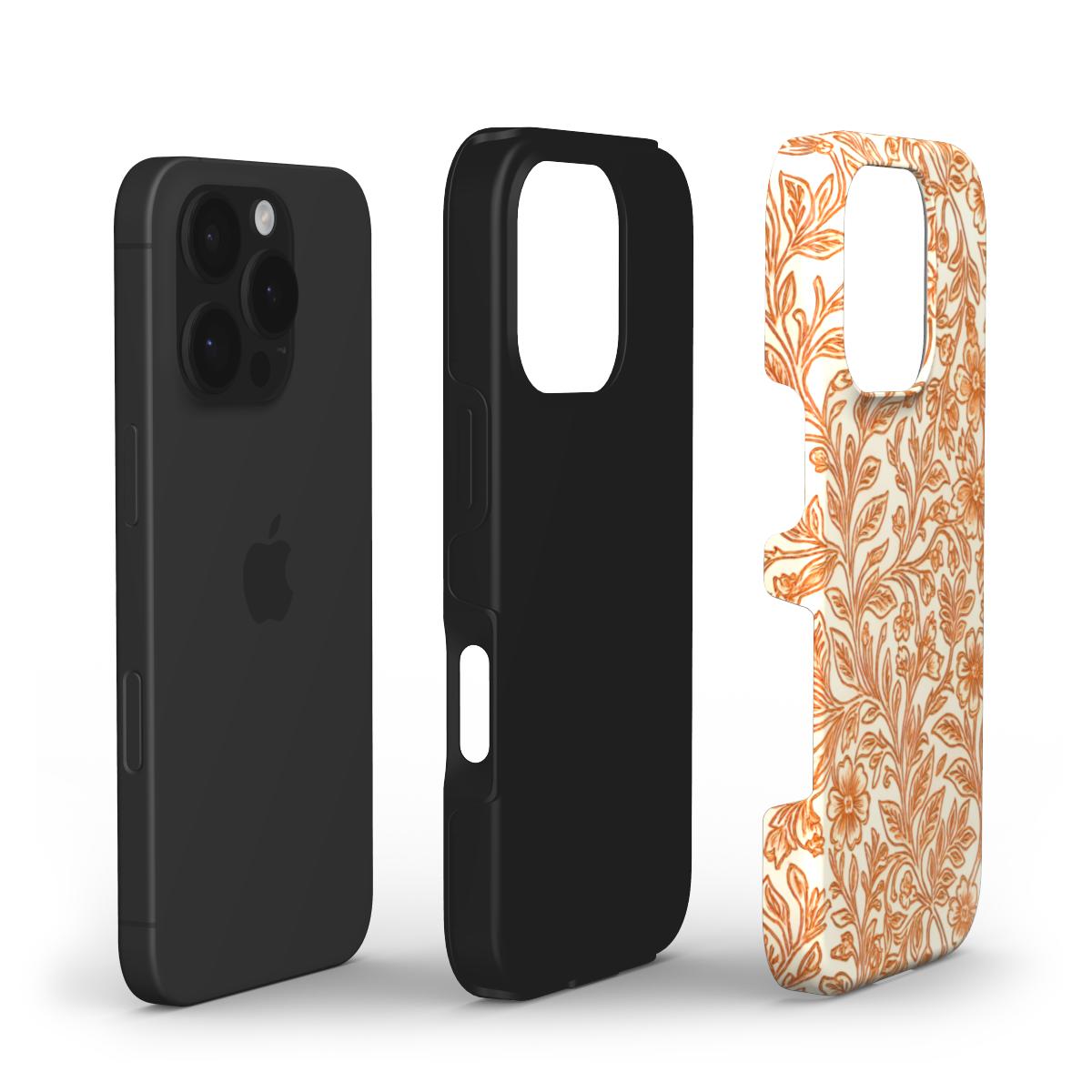 Royal Floral print Tough Phone Case