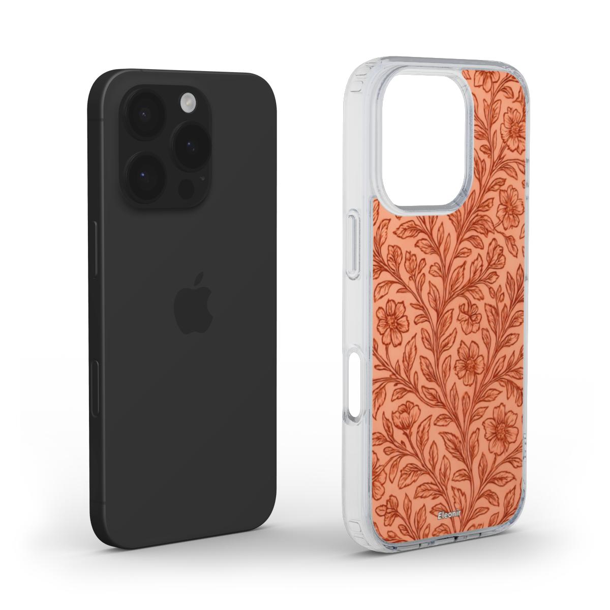 Royal Floral print MagSafe Clear Phone Case
