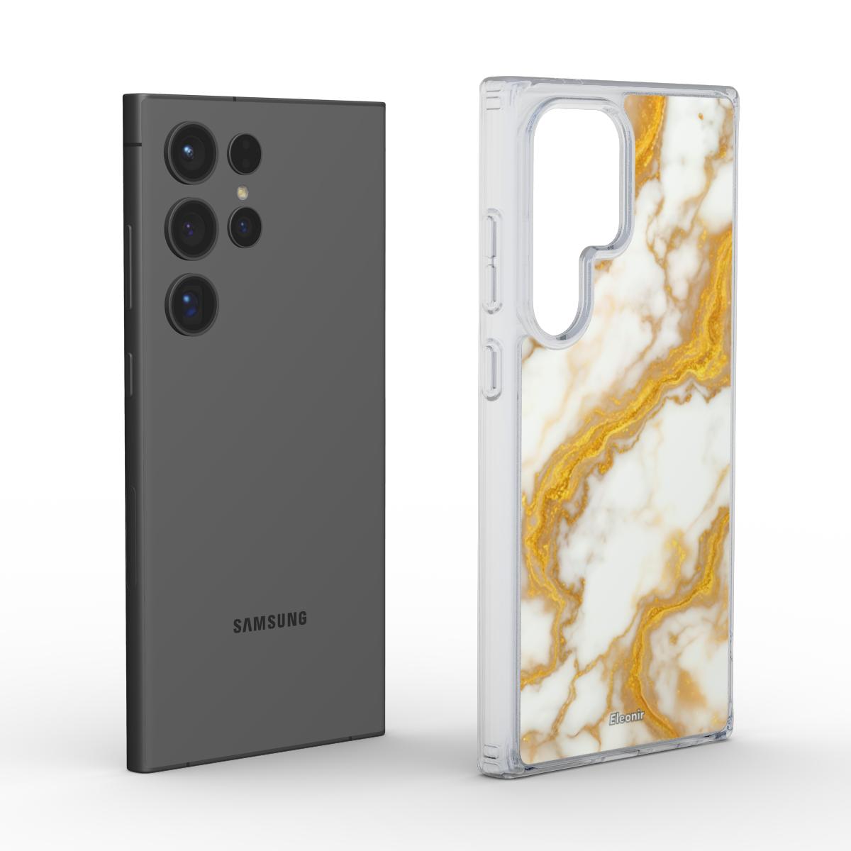 Marble Design Clear Phone Case