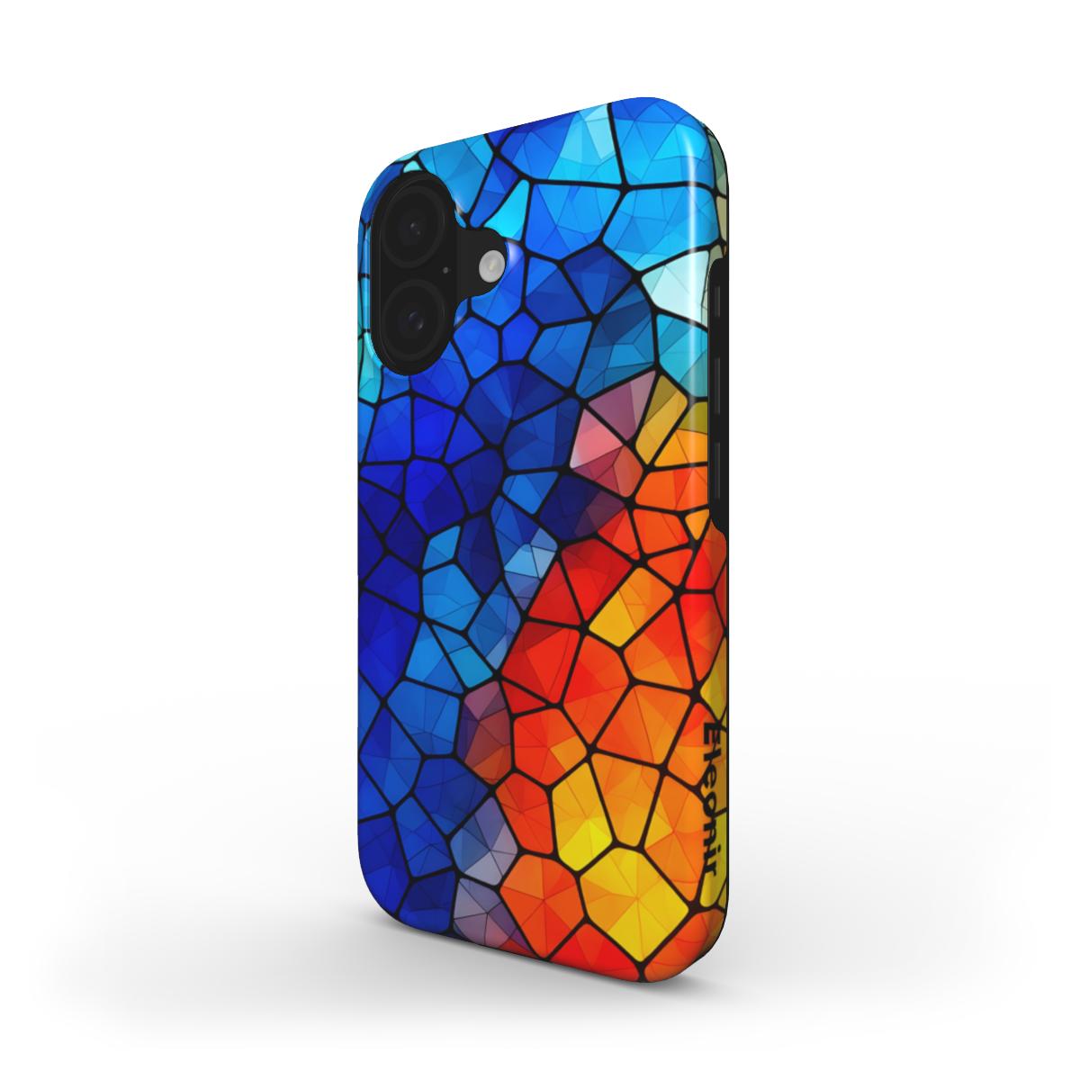 Colorful Glass Stained MagSafe Tough Phone Case