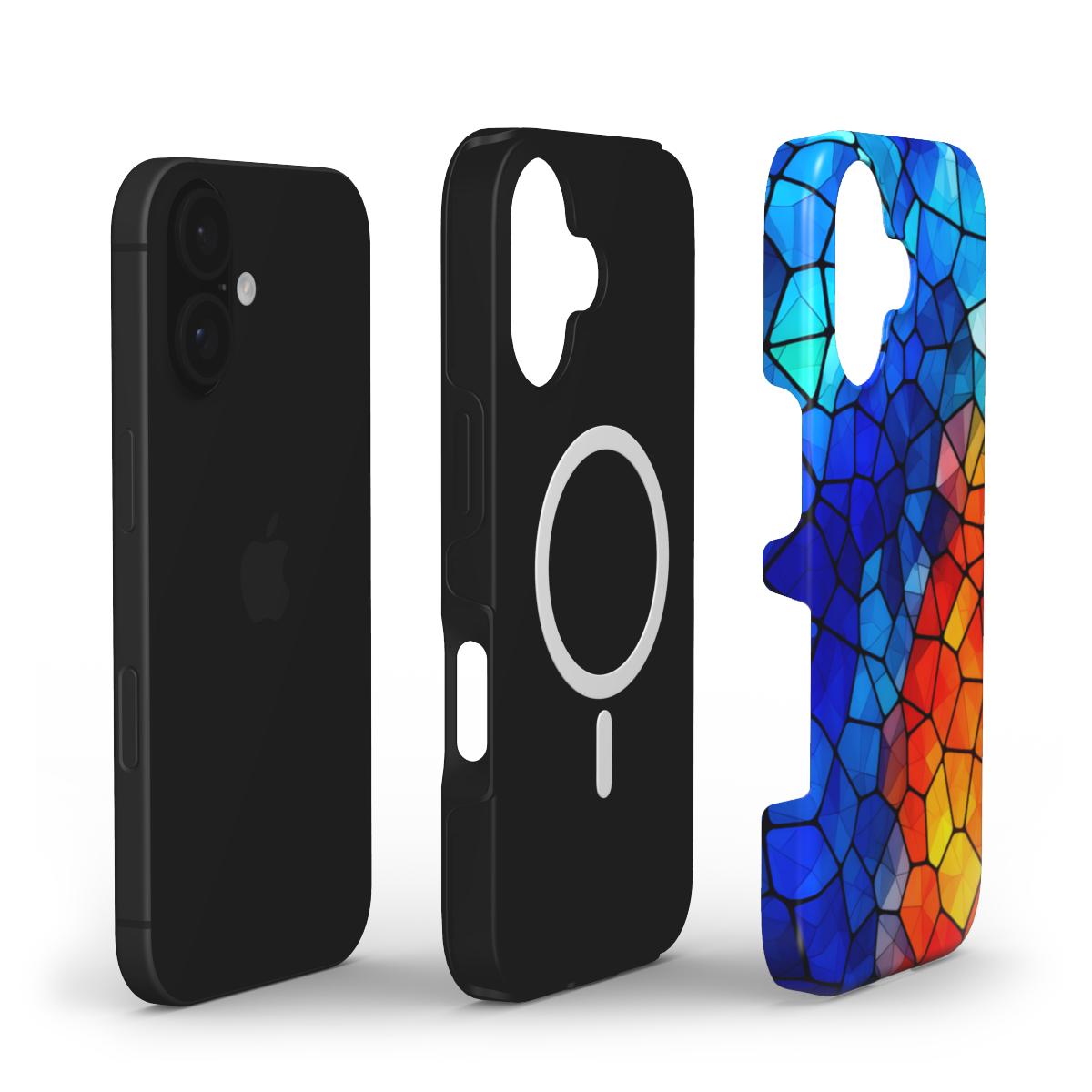 Colorful Glass Stained MagSafe Tough Phone Case