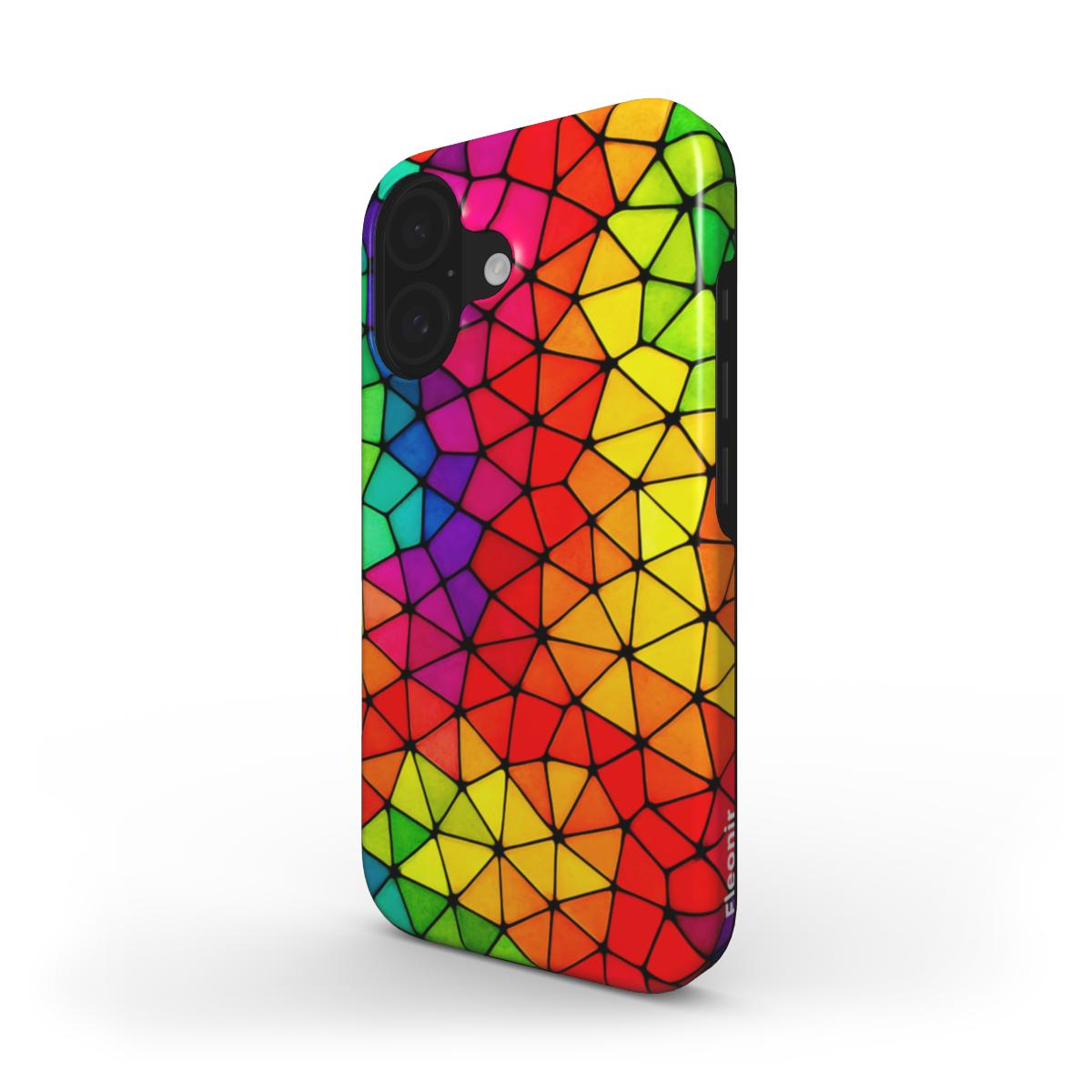 Colorful Glass Stained Design MagSafe Tough Phone Case