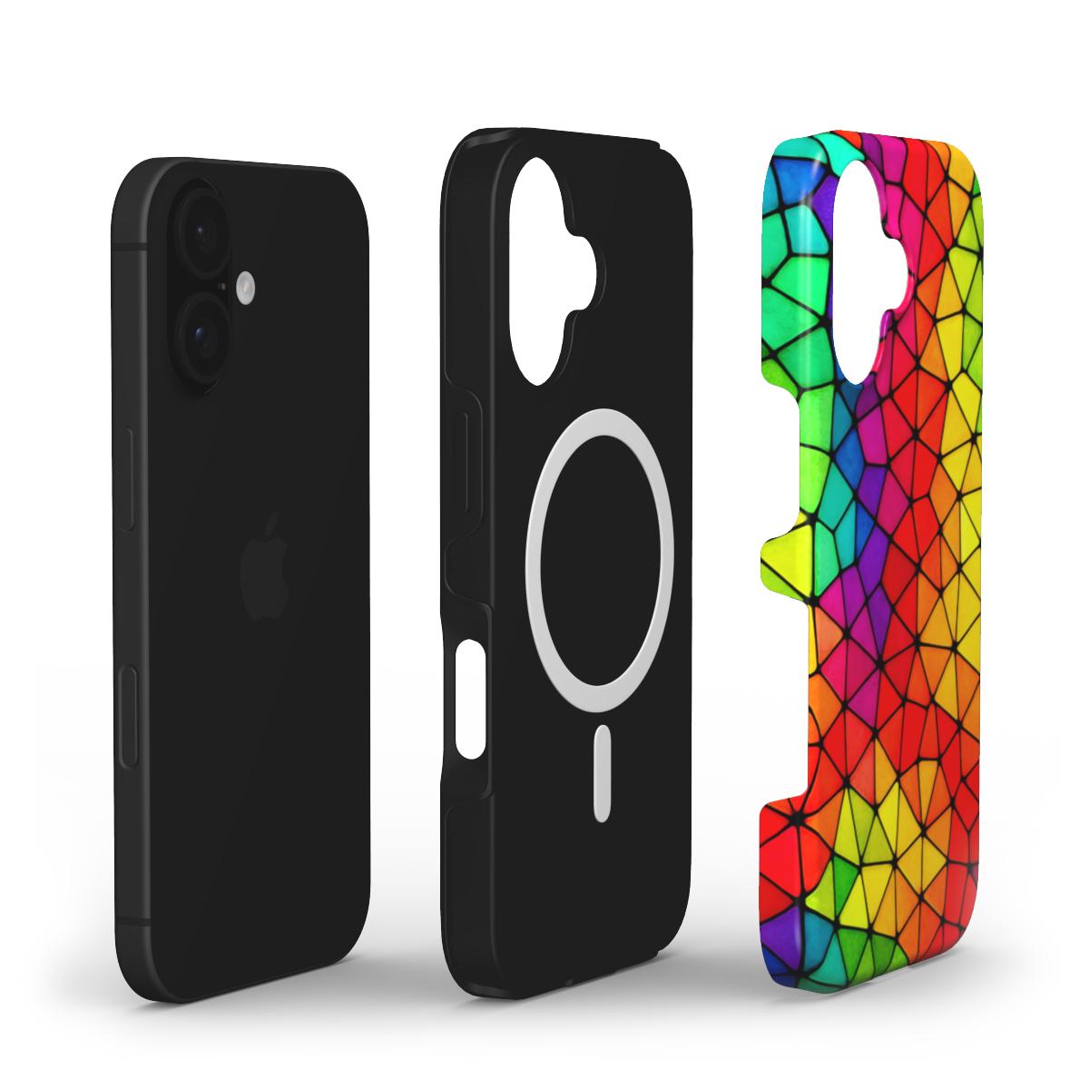 Colorful Glass Stained Design MagSafe Tough Phone Case