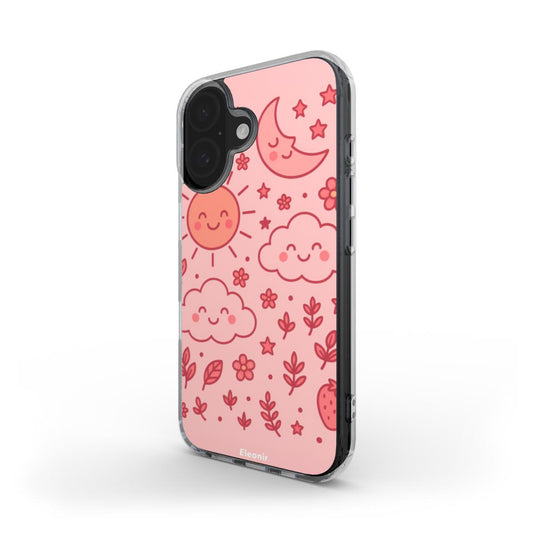Cute Pink Clear Phone Case