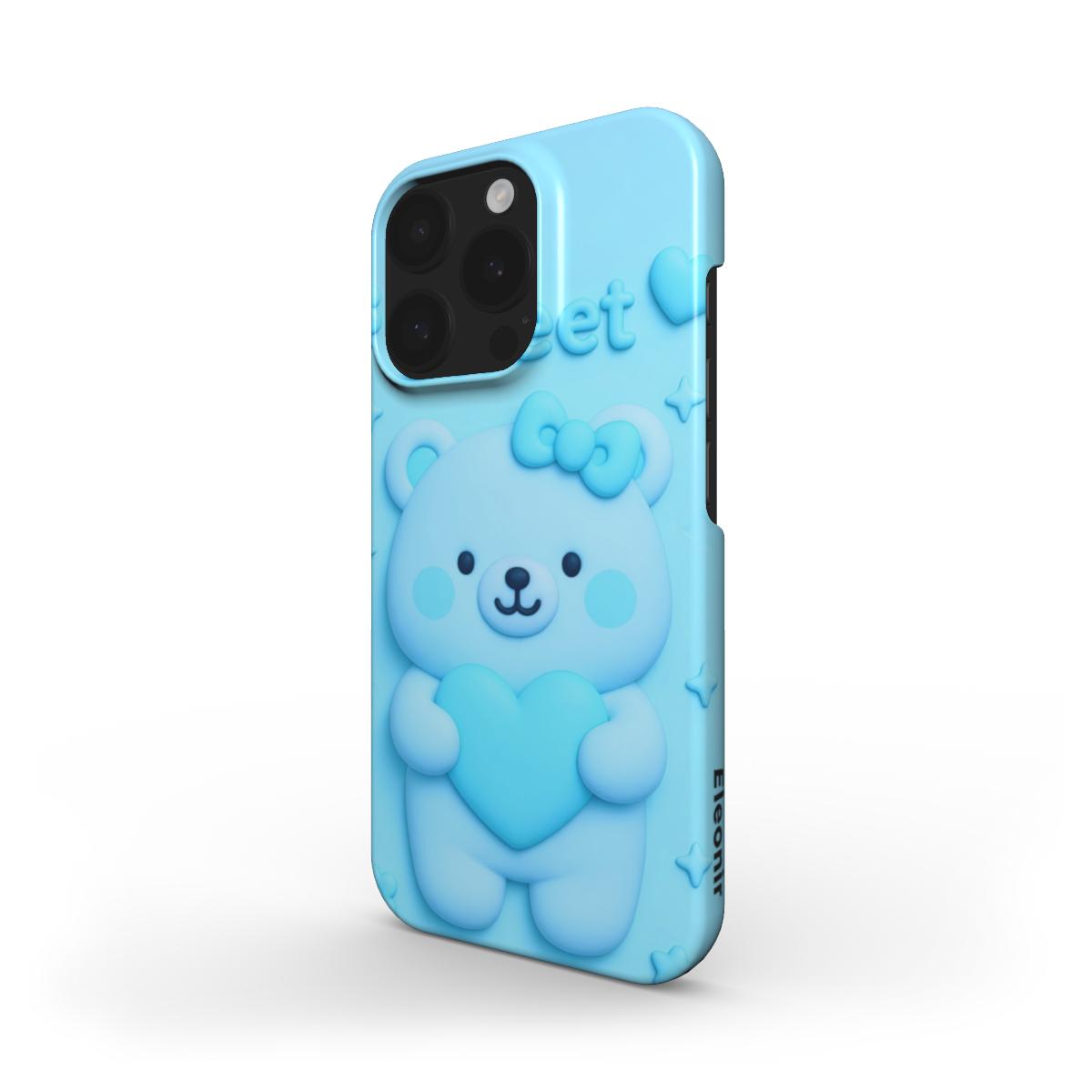 Cute Blue Bear Snap Phone Case