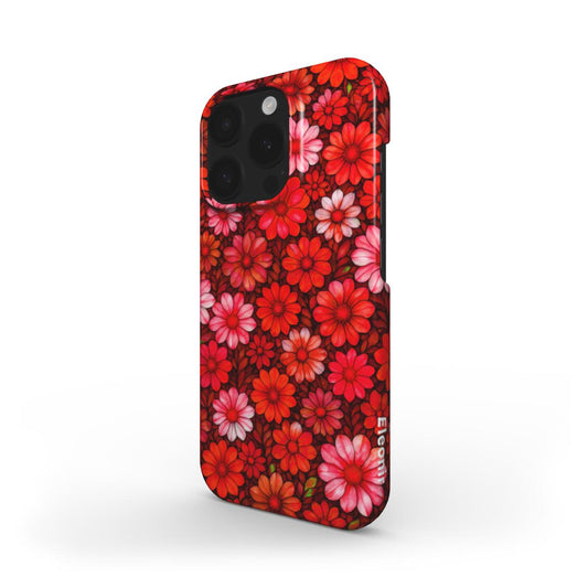 Red Floral print Snap Phone Case