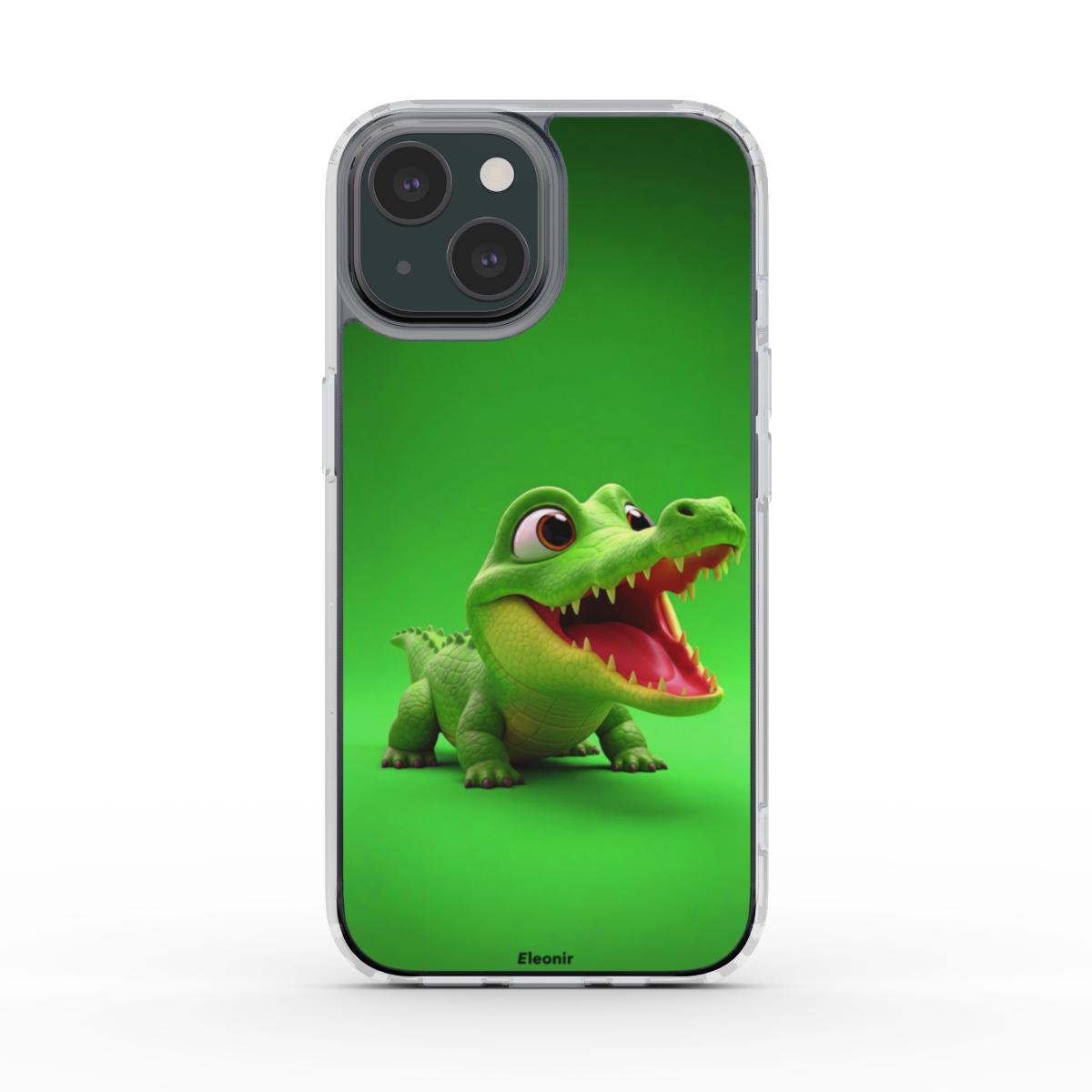 Little Baby Croco MagSafe Clear Phone Case