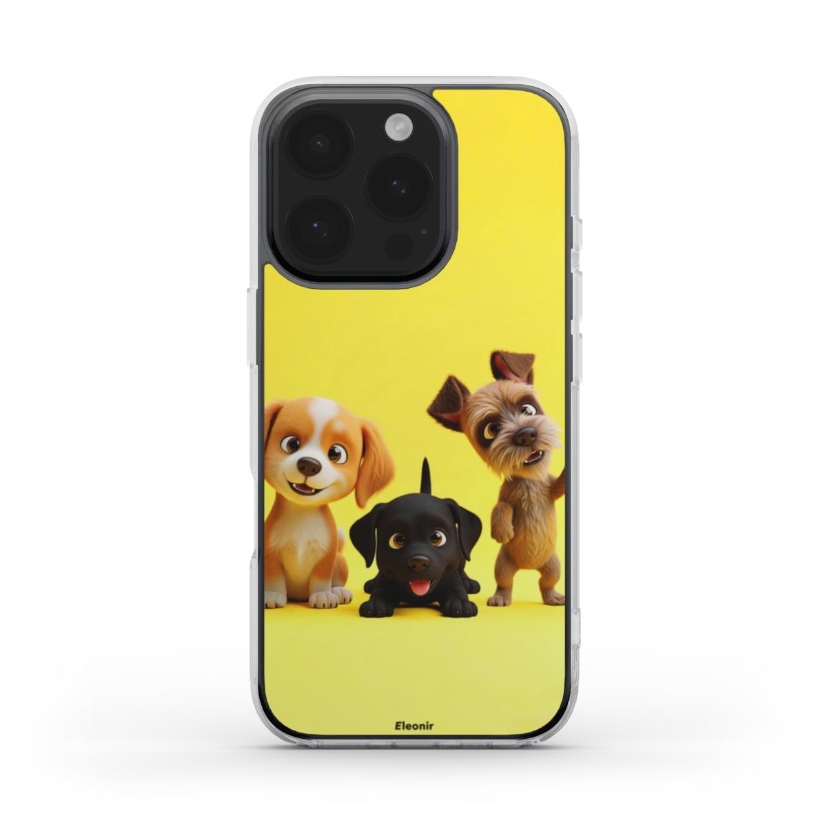 Cute Puppies MagSafe Clear Phone Case