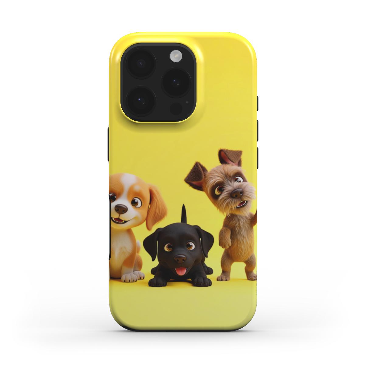 Cute Puppies Tough Phone Case