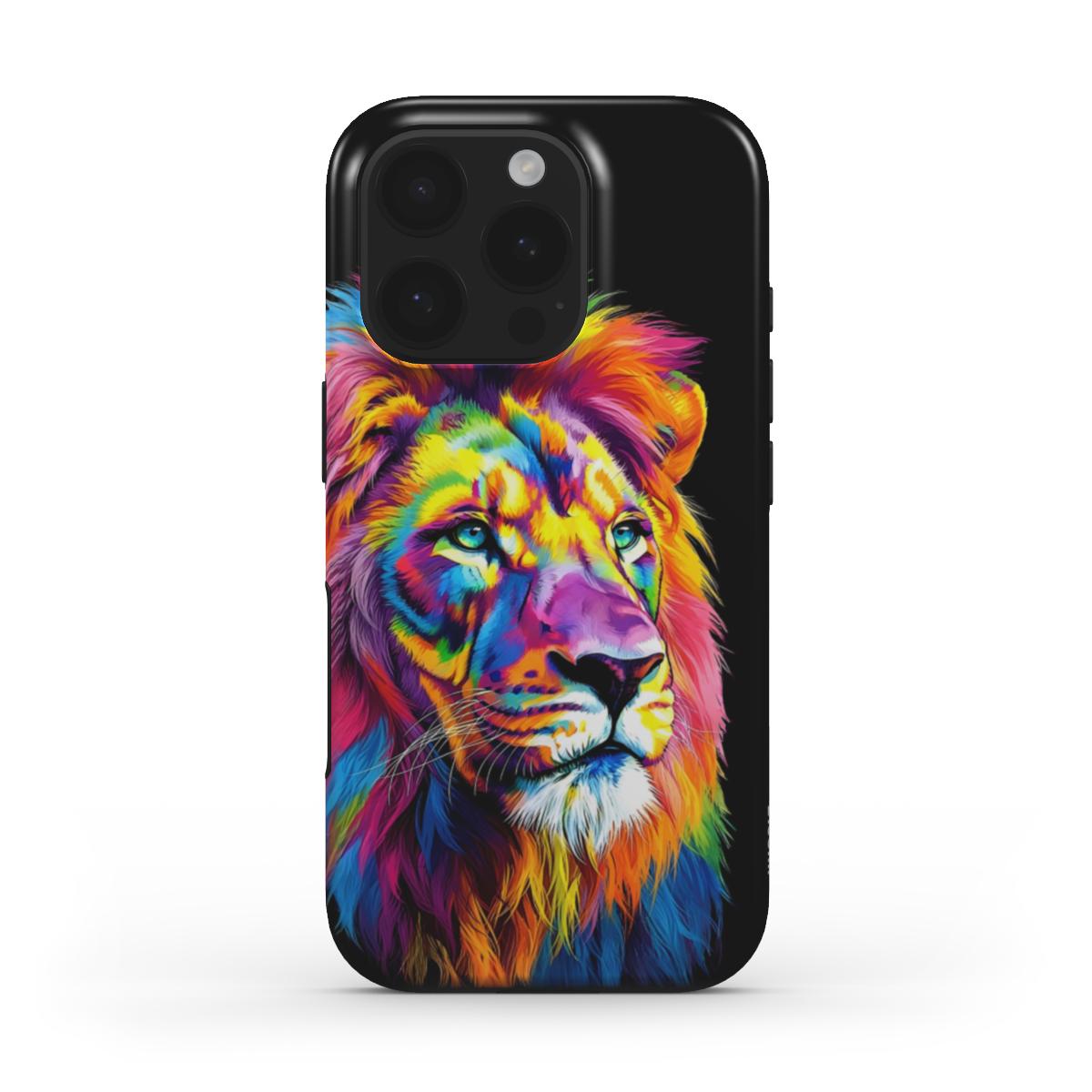 Majestic Colorful Lion MagSafe Tough Phone Case