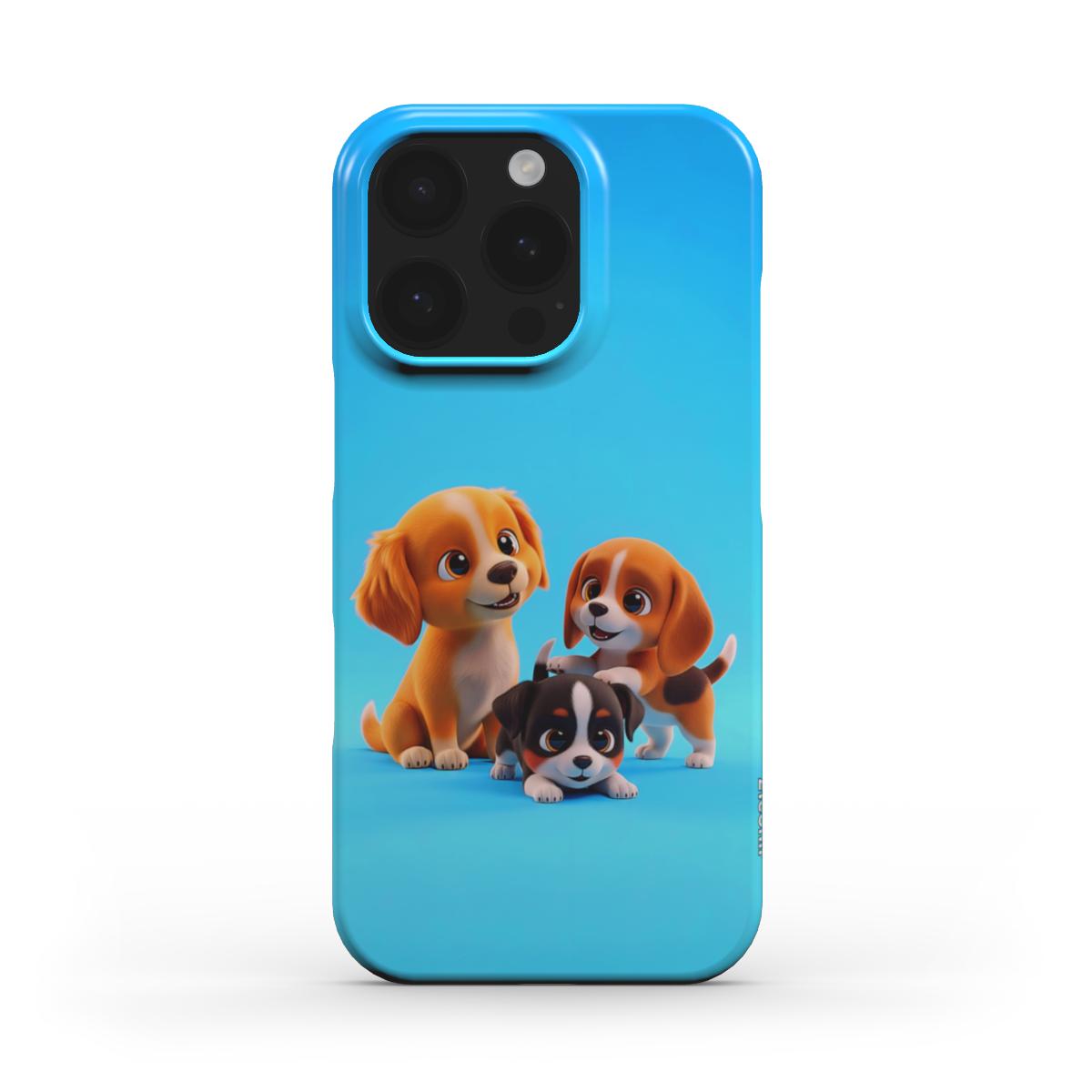 Cute Puppies Snap Phone Case