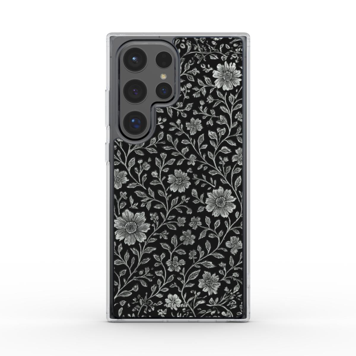 Elegant Floral print Clear Phone Case