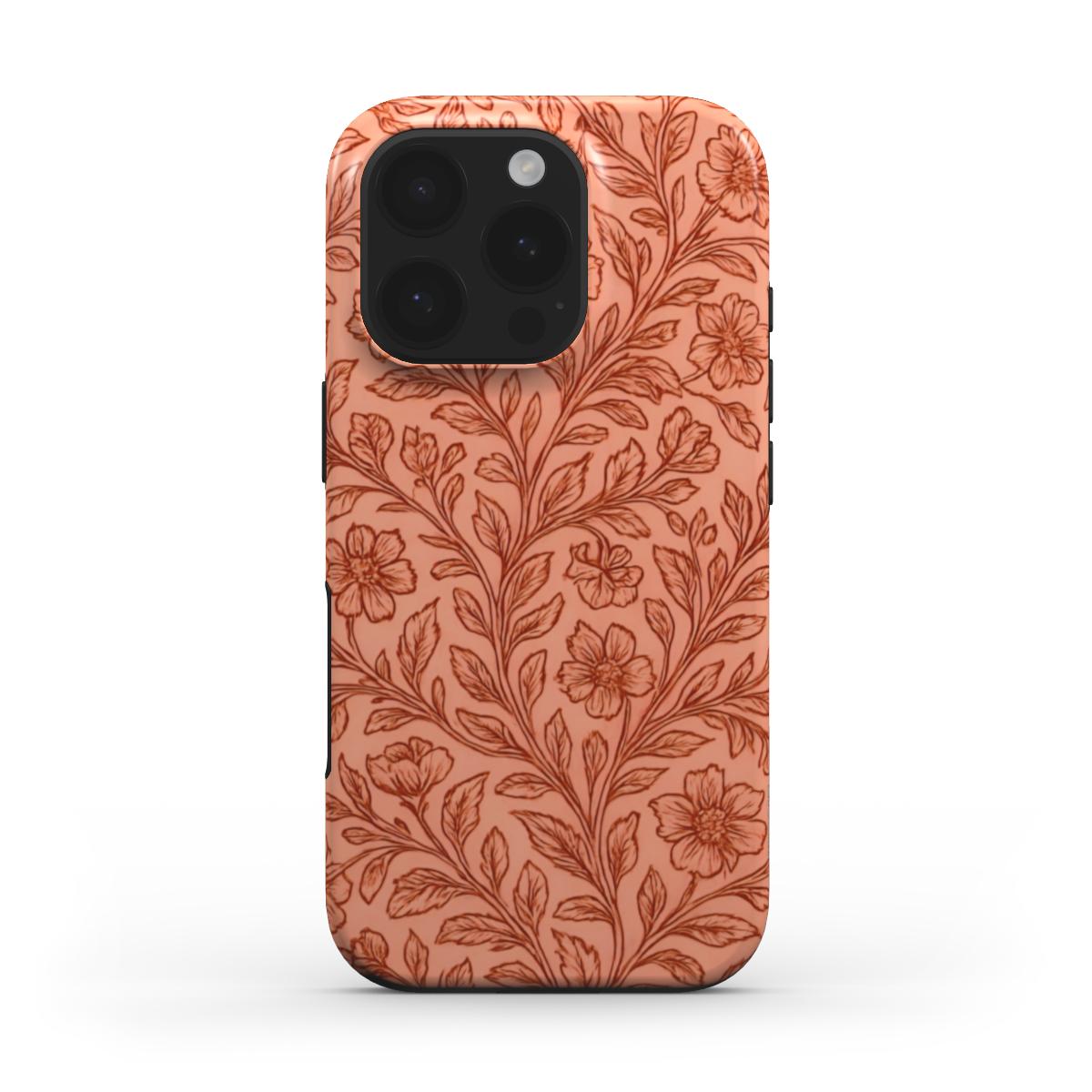 Royal Floral print Tough Phone Case