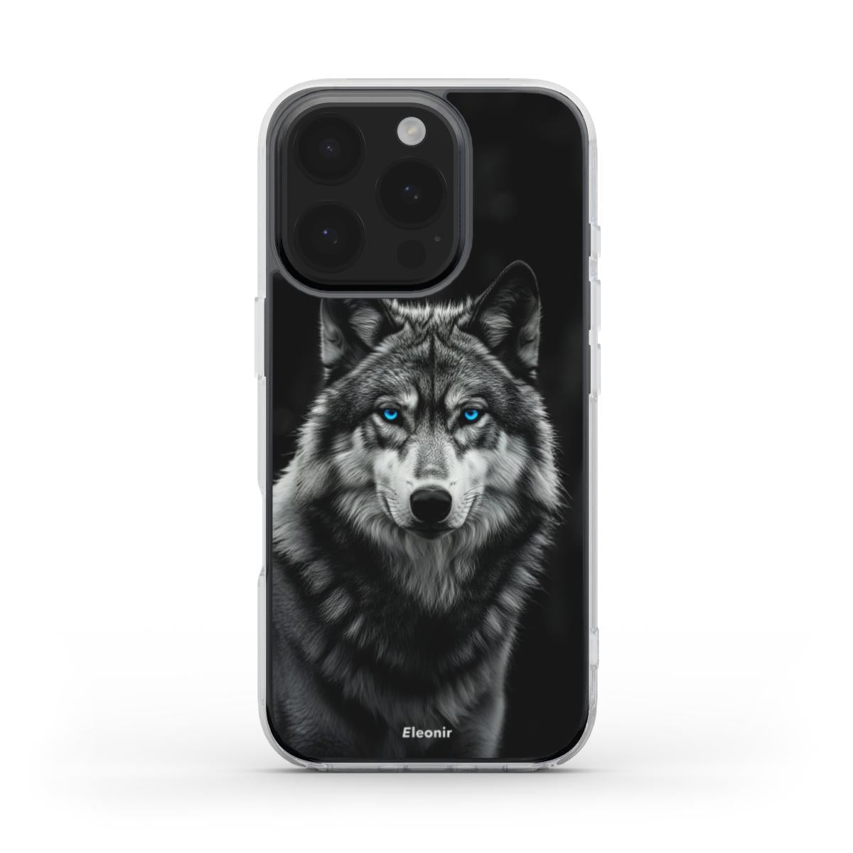Wolf Stare MagSafe Clear Phone Case