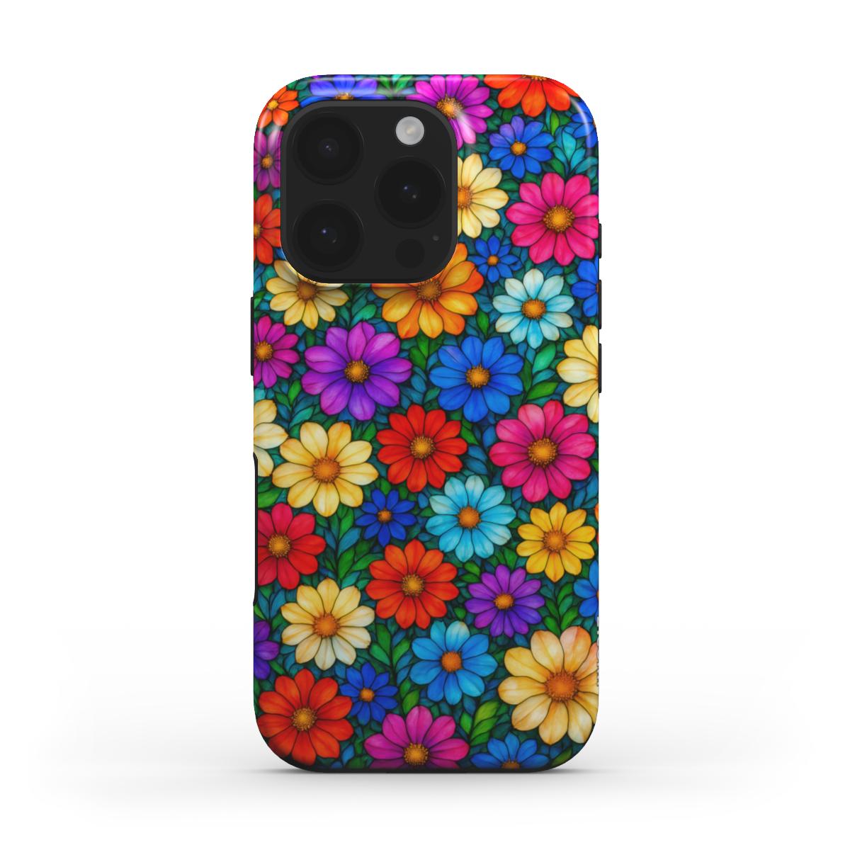 Colorful Flowers MagSafe Tough Phone Case