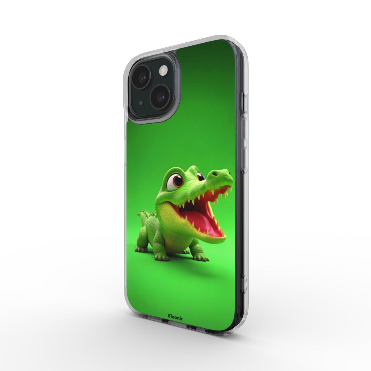 Little Baby Croco MagSafe Clear Phone Case