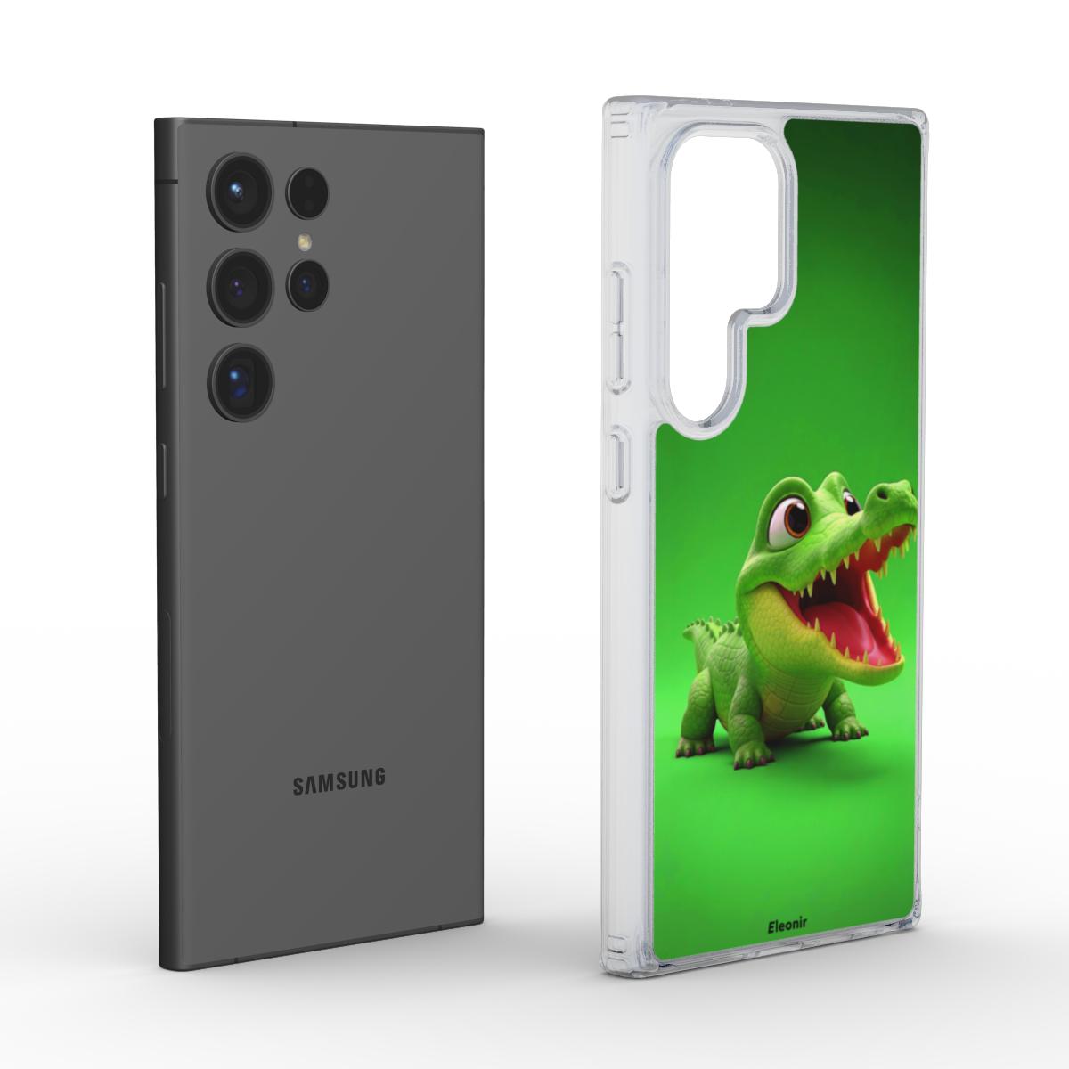 Little Baby Croco Clear Phone Case