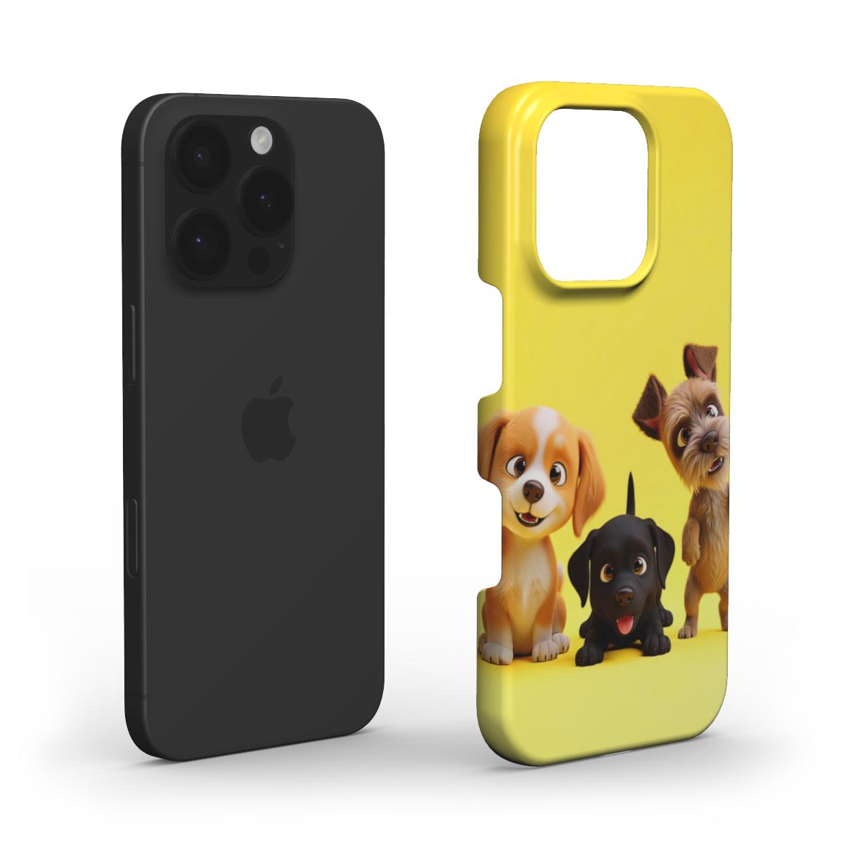 Cute Puppies Snap Phone Case