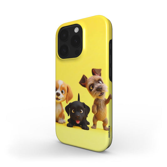Cute Puppies Tough Phone Case