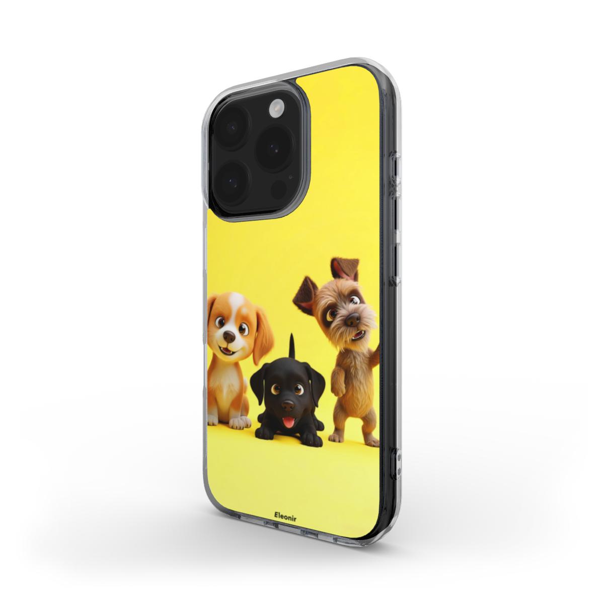 Cute Puppies MagSafe Clear Phone Case