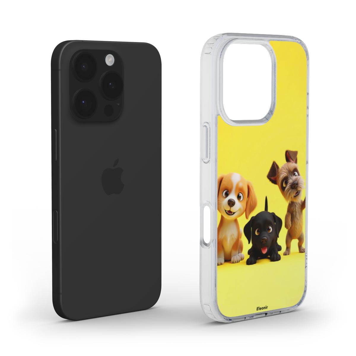 Cute Puppies MagSafe Clear Phone Case