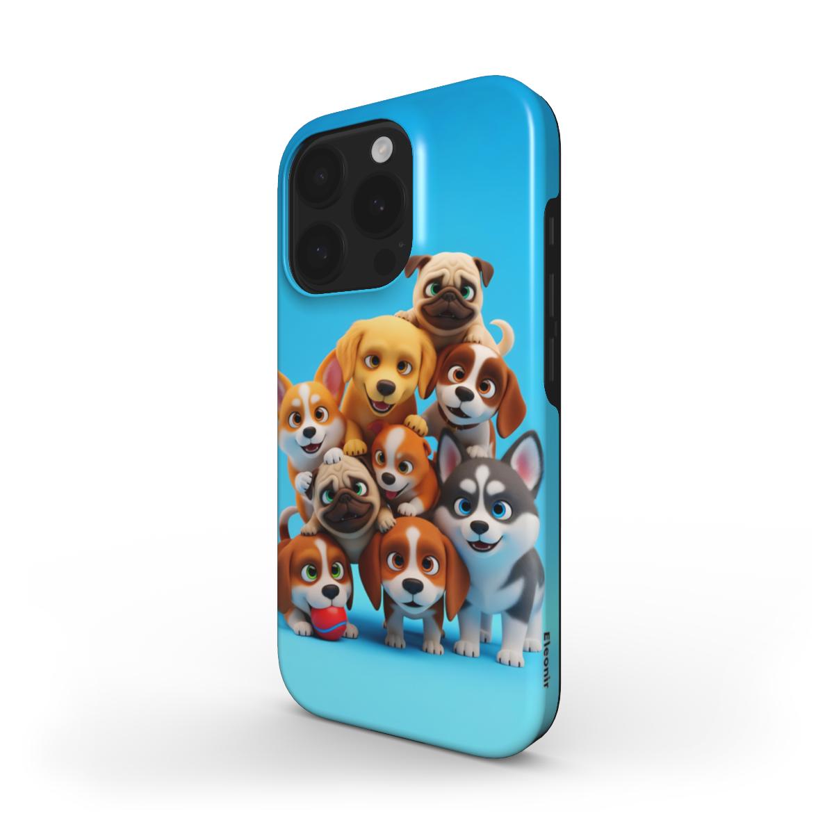 Cute Puppies Tough Phone Case