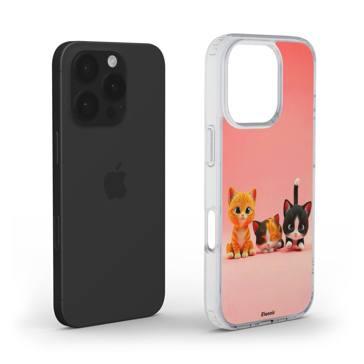Cute Cats MagSafe Clear Phone Case