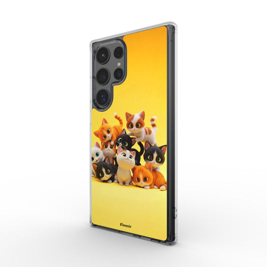 Cute Cats Clear Phone Case