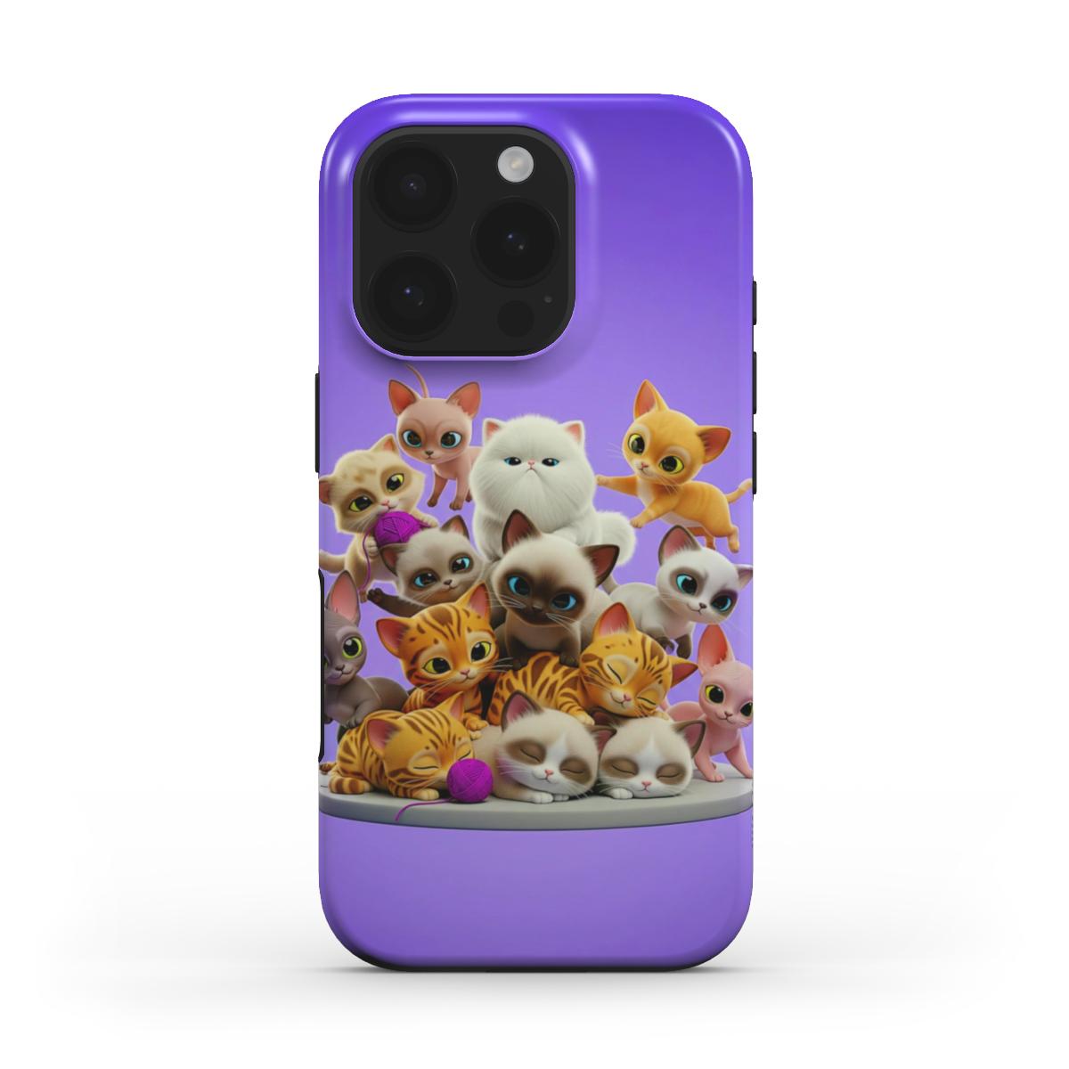 Cute Cats Tough Phone Case