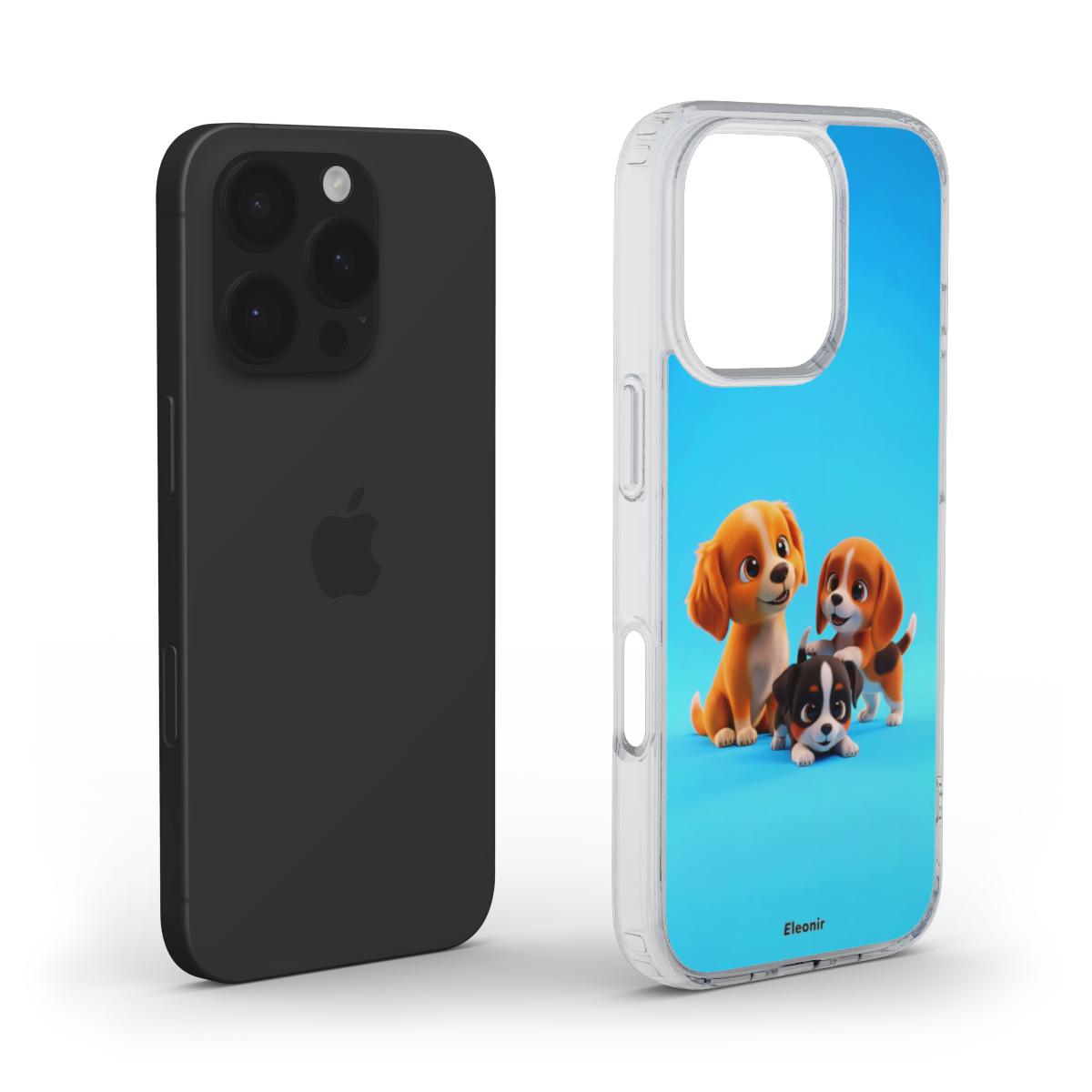 Cute Puppies Dogs MagSafe Clear Phone Case