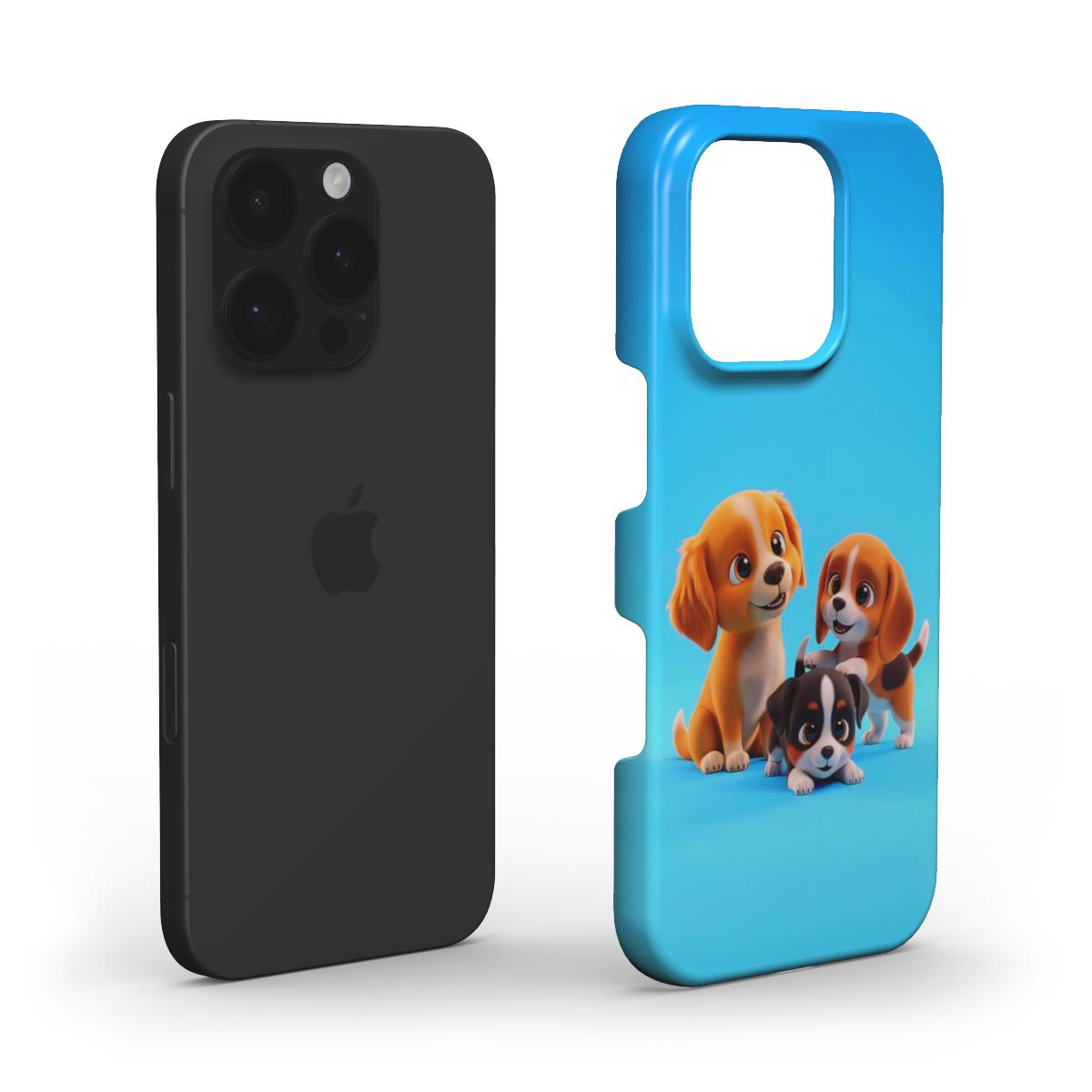 Cute Puppies Snap Phone Case