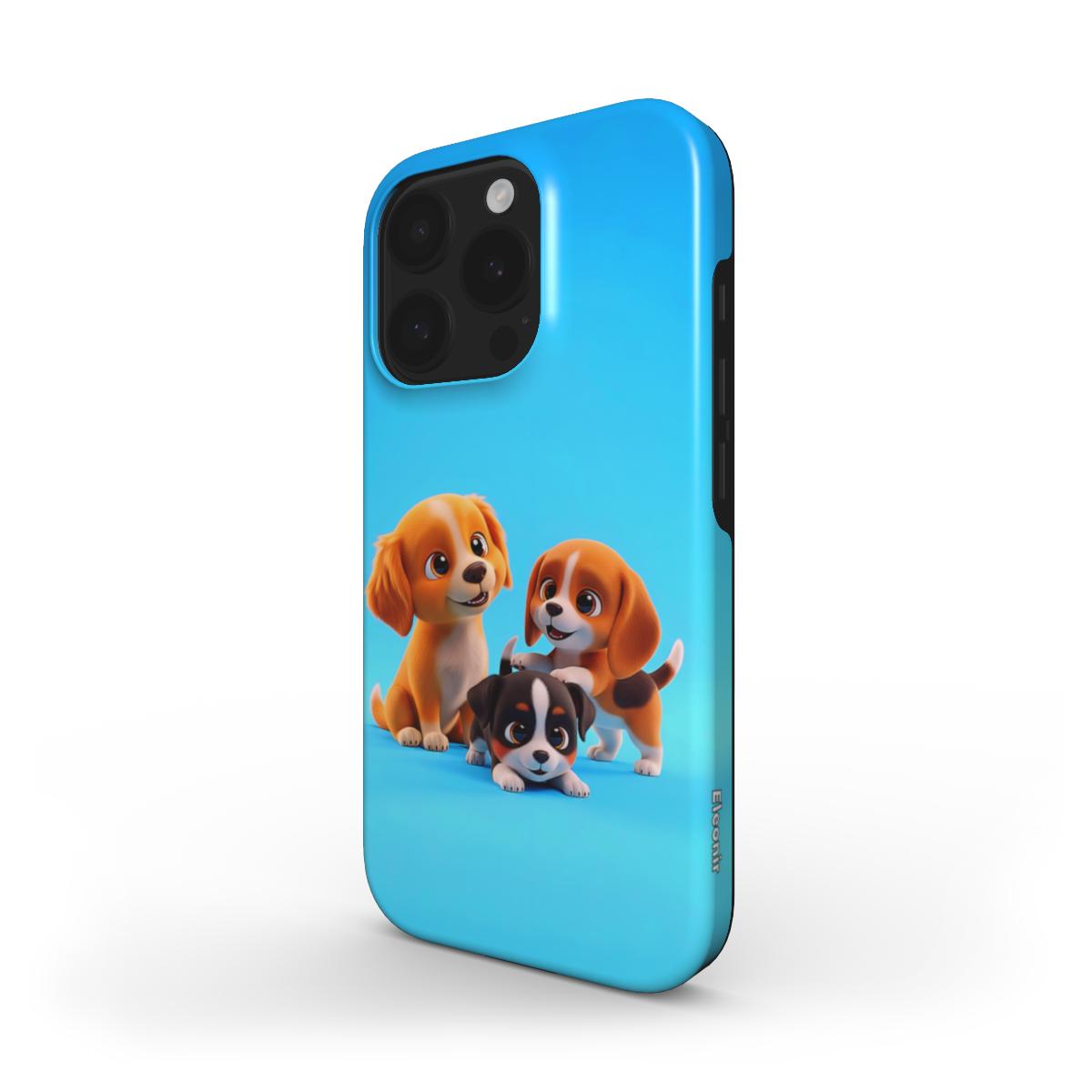 Cute Puppies Tough Phone Case