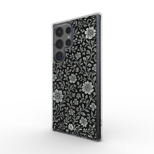 Elegant Floral print Clear Phone Case