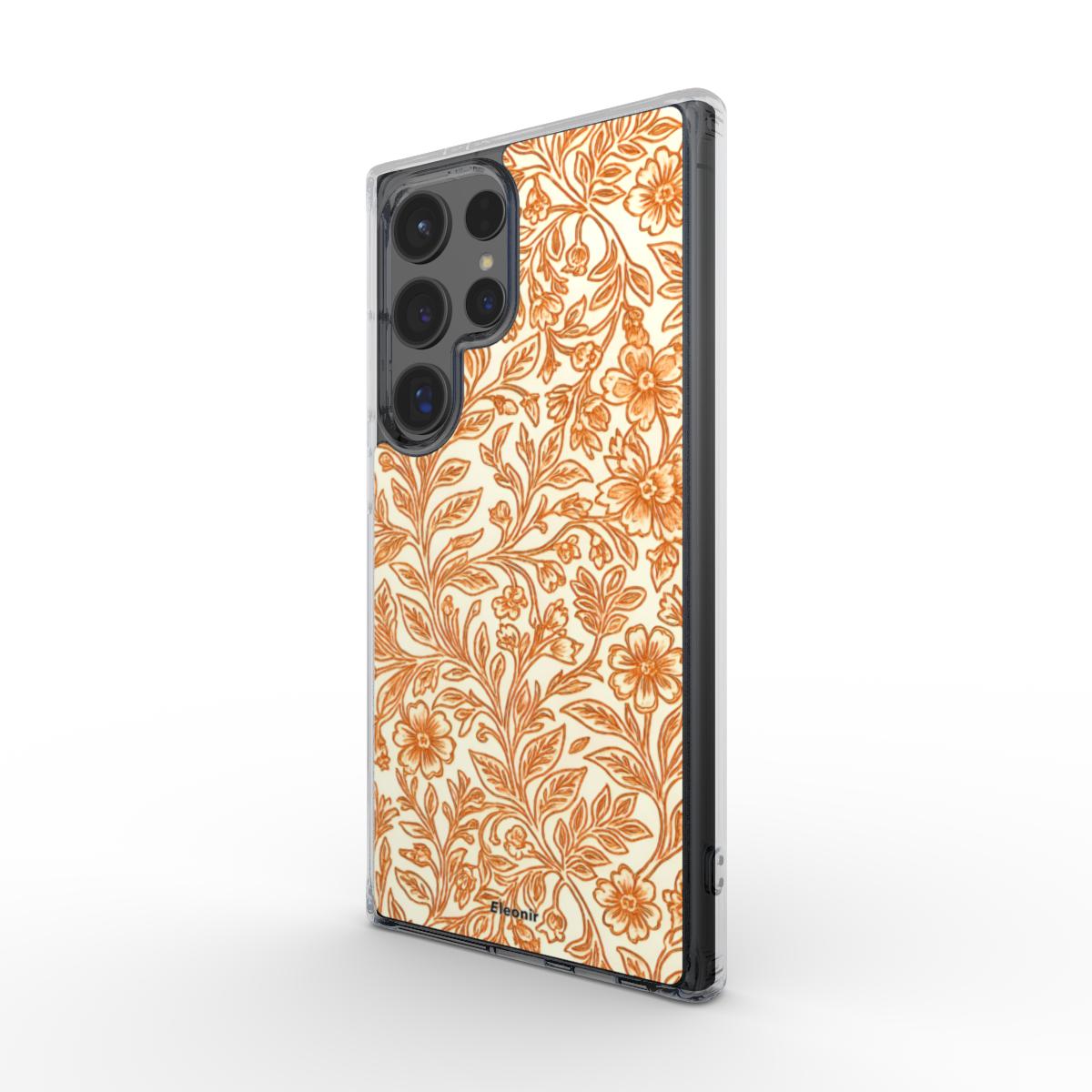 Royal Floral print Clear Phone Case