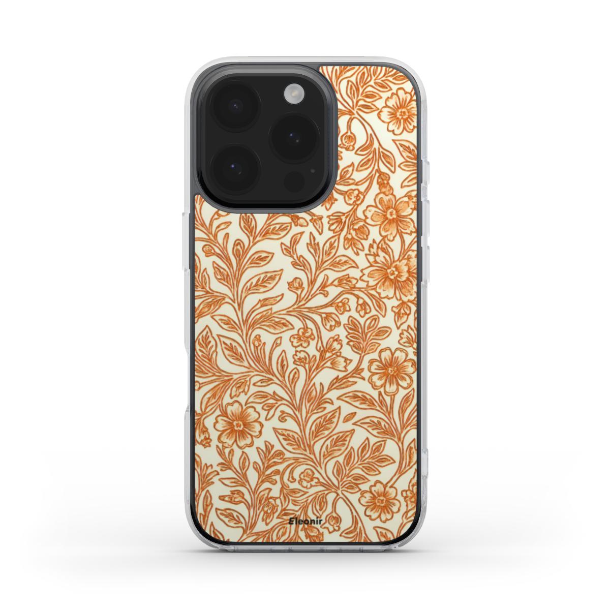 Royal Floral print MagSafe Clear Phone Case