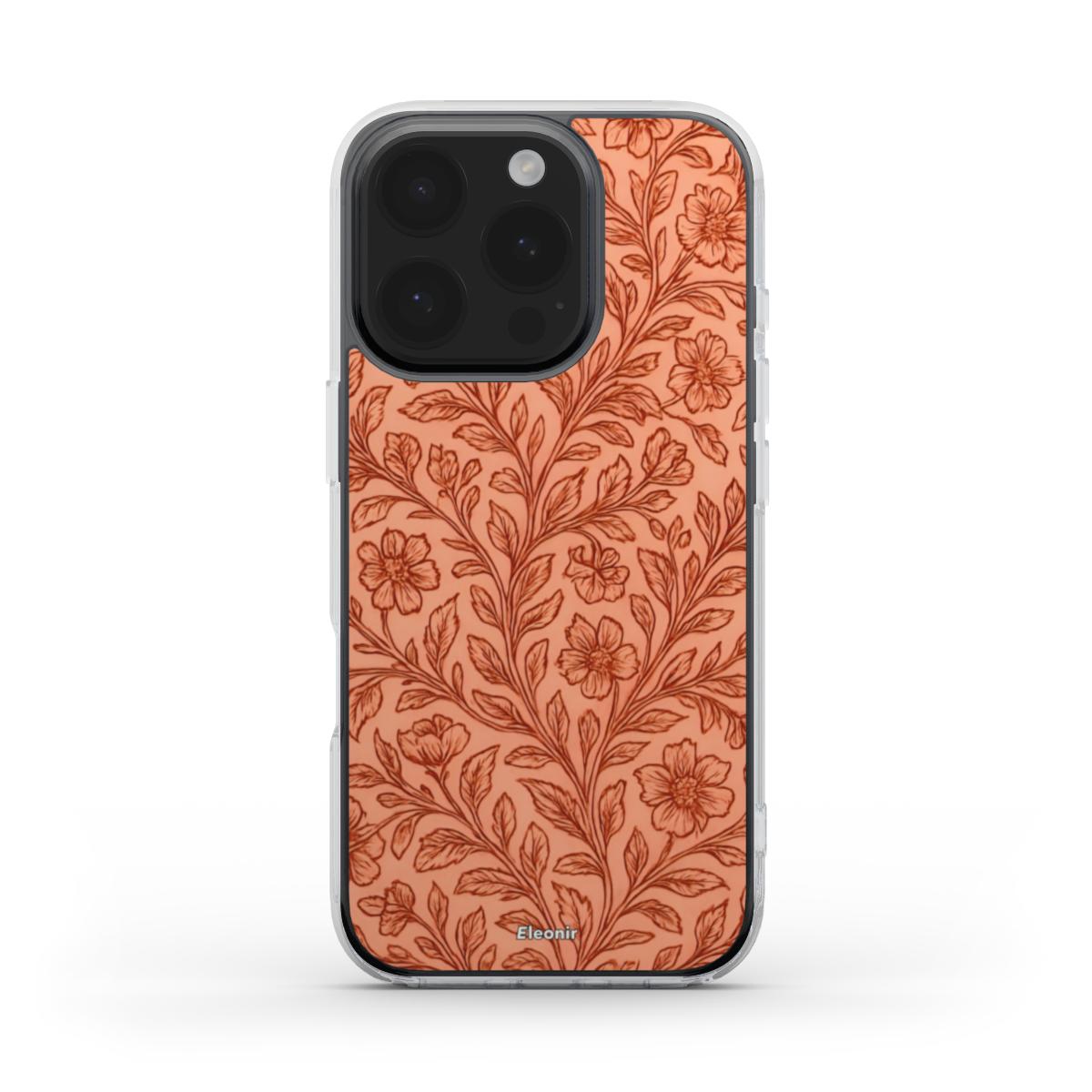 Royal Floral print MagSafe Clear Phone Case