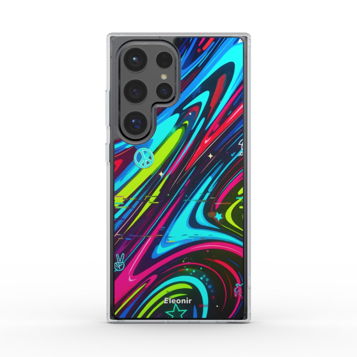 Cool Neon Colorful Clear Phone Case