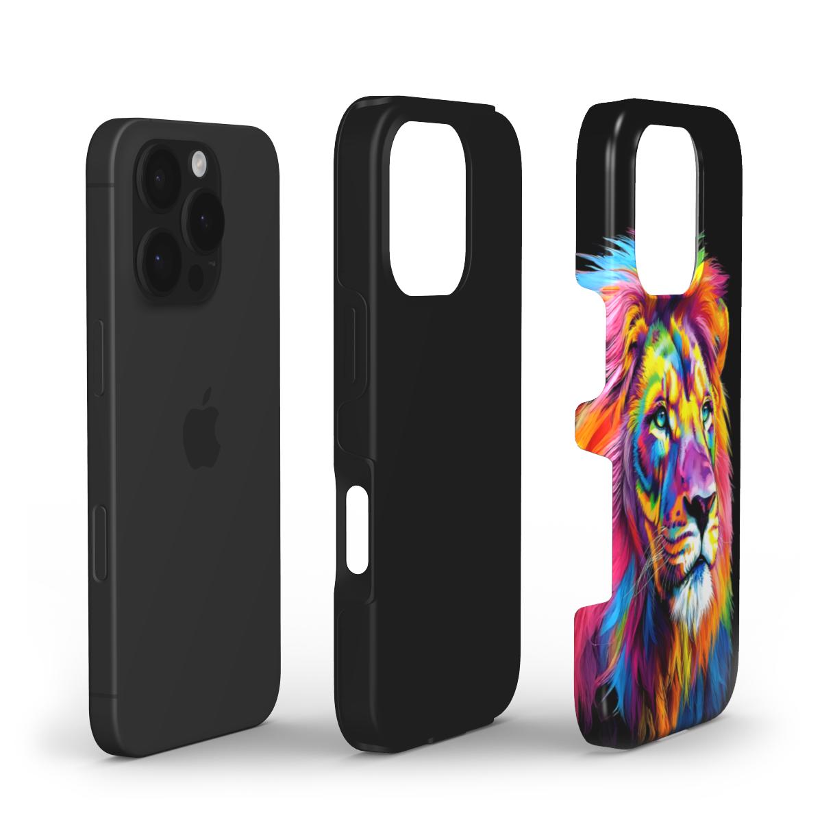 Majestic Colorful Lion Tough Phone Case