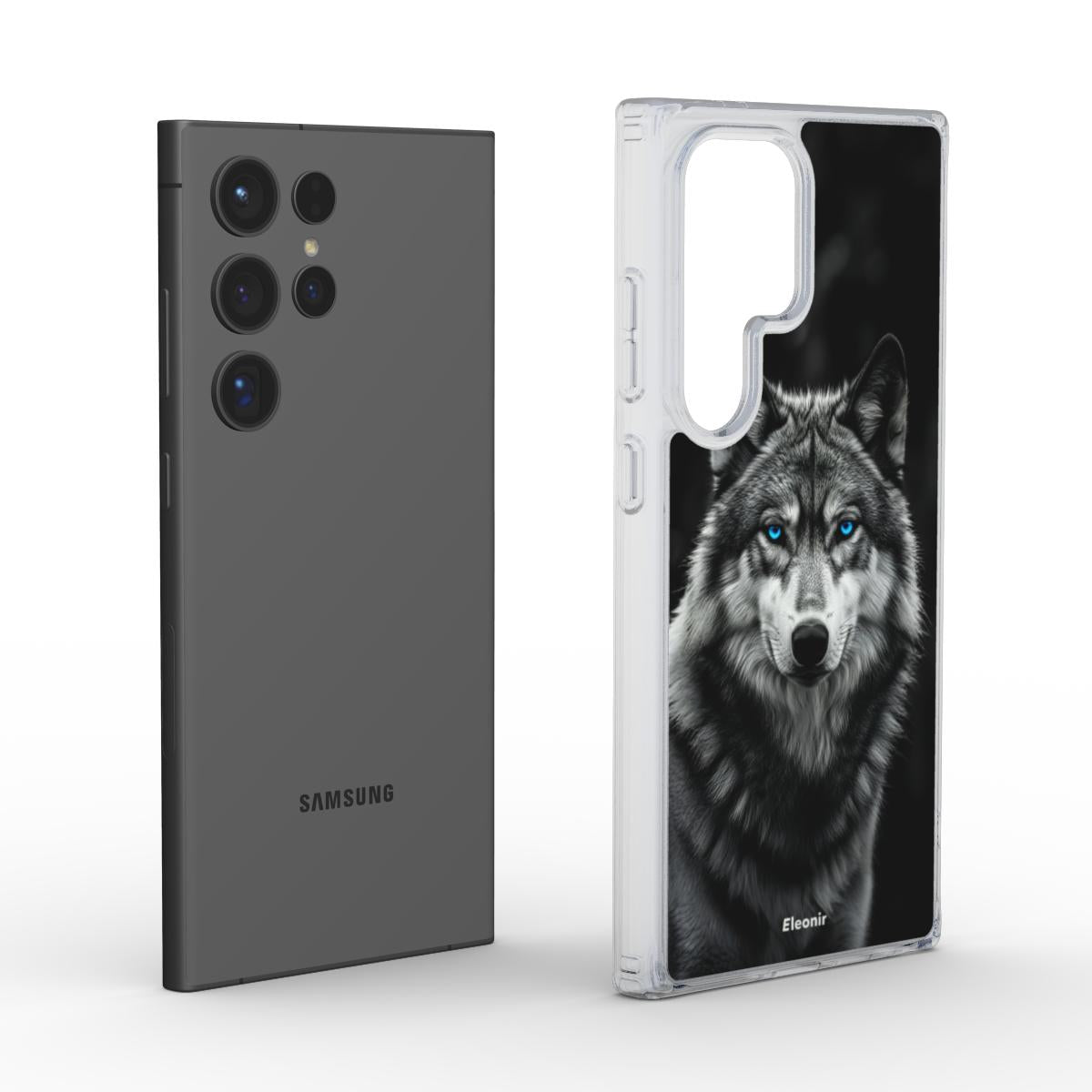 Wolf Stare Clear Phone Case